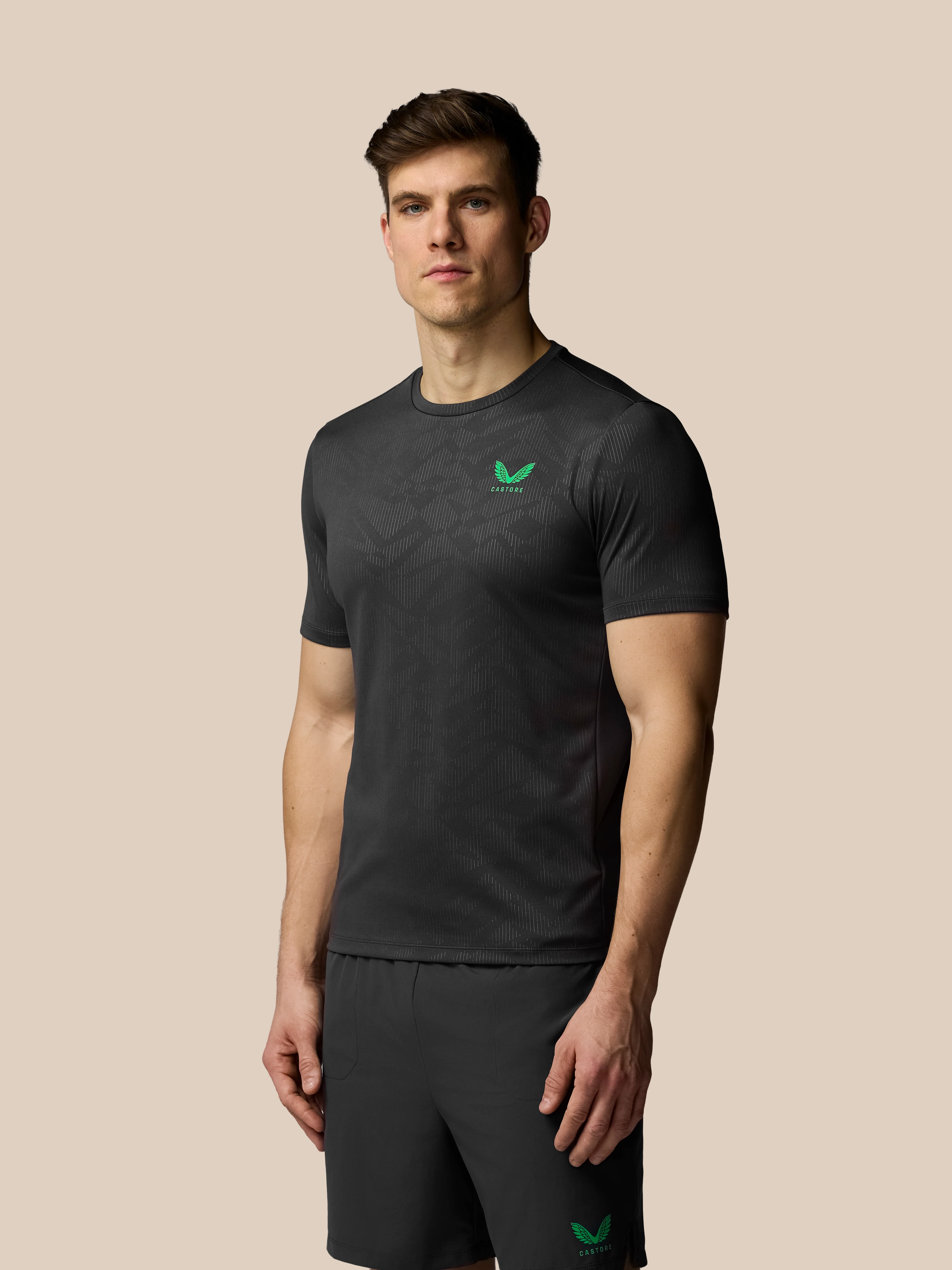 Men’s Adapt All-Over Print Short Sleeve T Shirt - Gunmetal - Image 5
