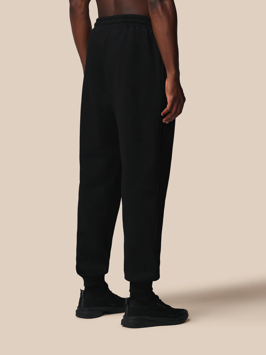 Men’s Adapt Cotton Fleece Joggers - Black - Image 3