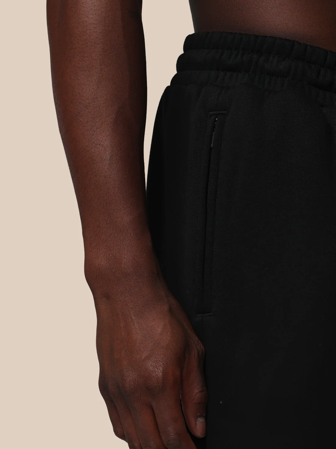 Men’s Adapt Cotton Fleece Joggers - Black - Image 4