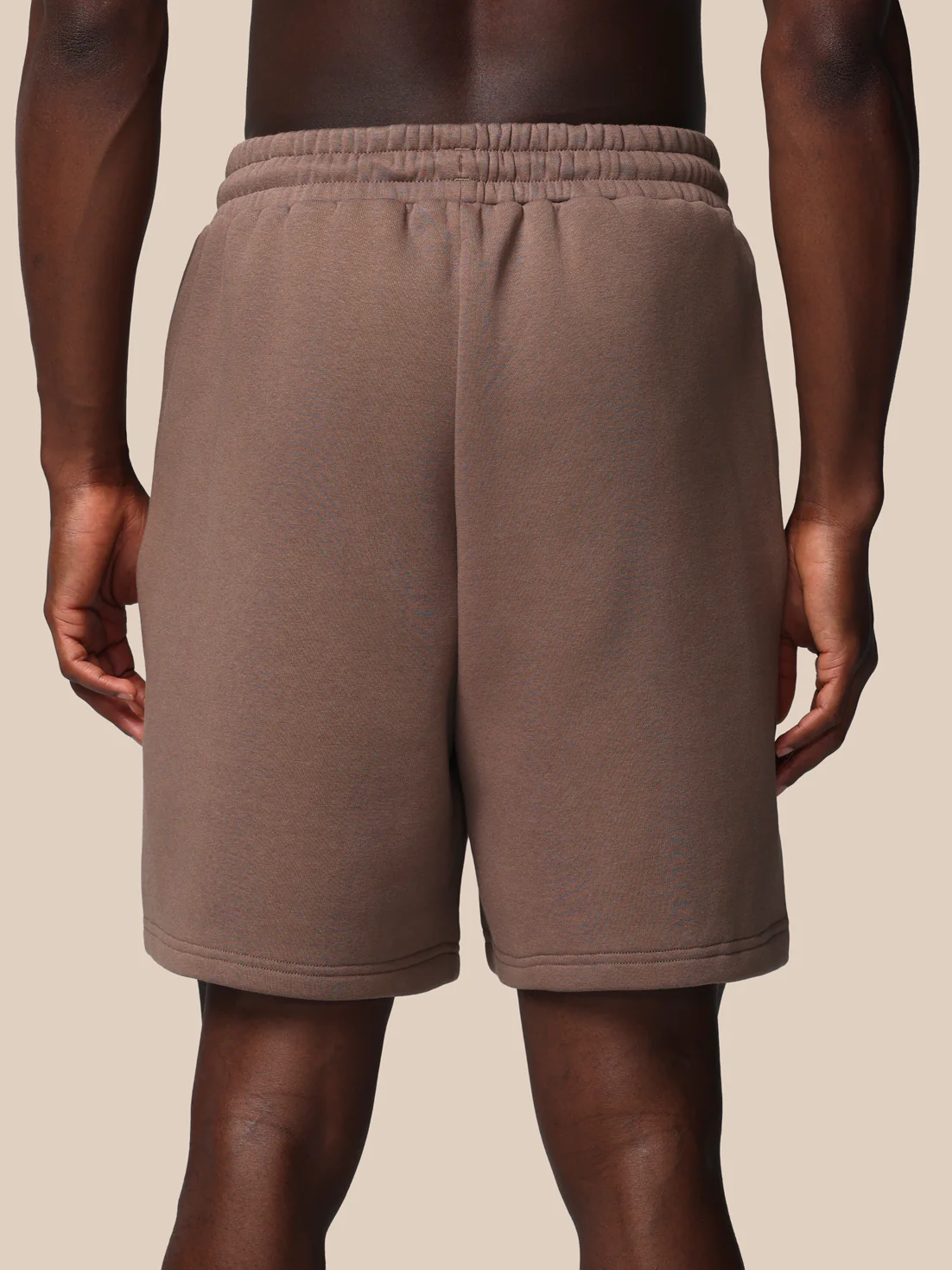 Men’s Adapt Cotton Fleece Shorts - Deep Taupe - Image 3