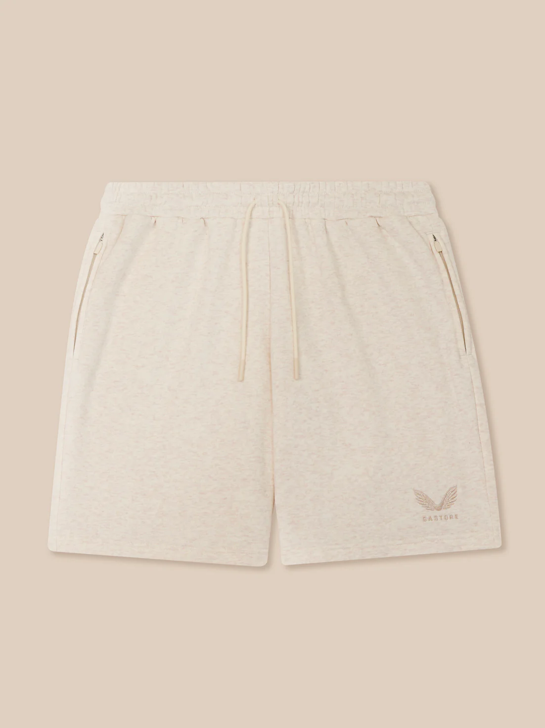 Men’s Adapt Cotton Fleece Shorts - Cream - Image 6