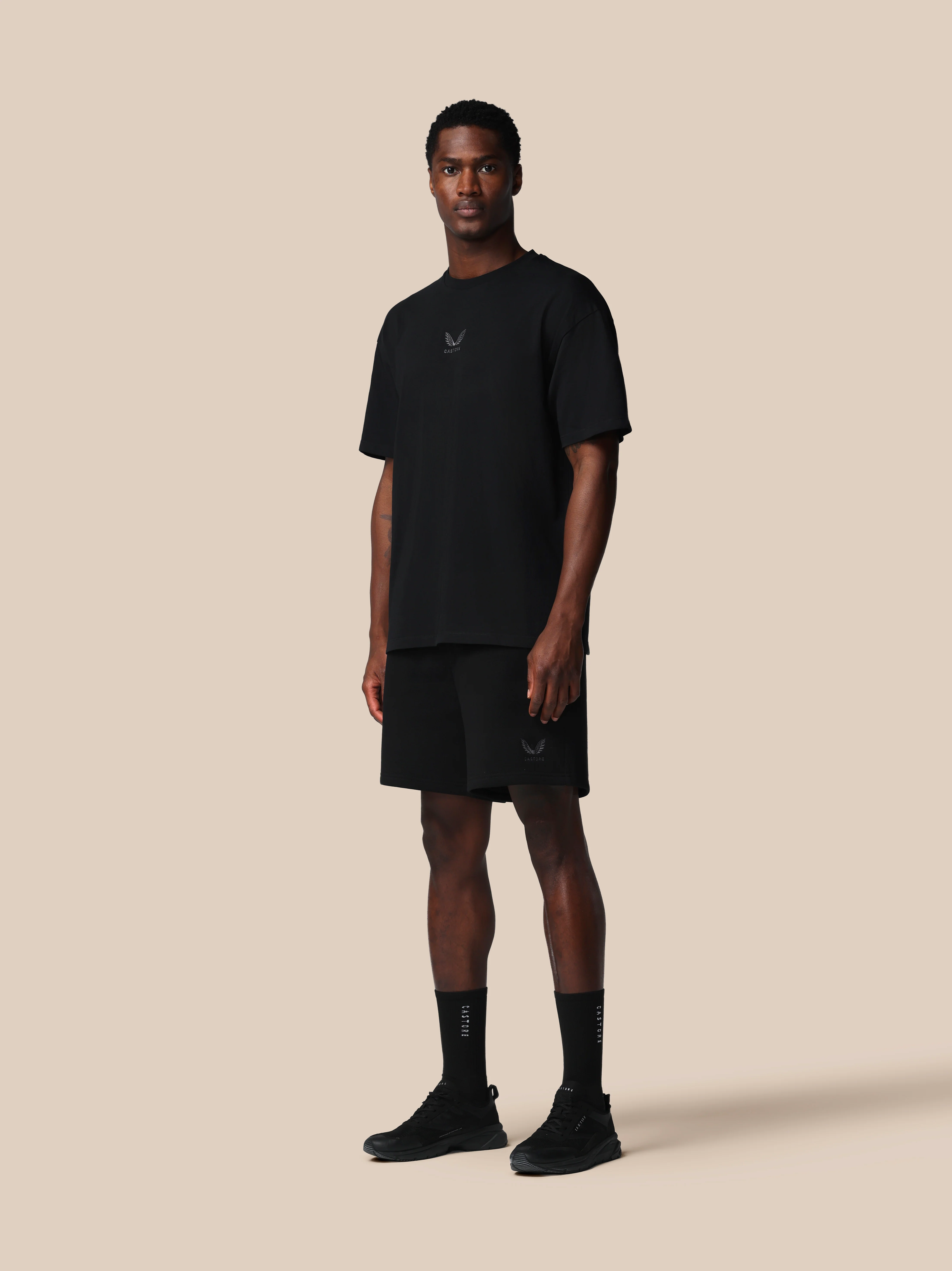 Men’s Adapt Cotton Short Sleeve Loose Fit T-Shirt - Black - Image 3