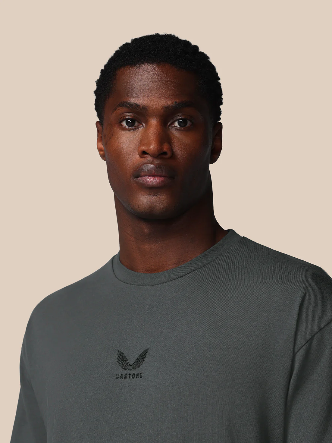 Men’s Adapt Cotton Short Sleeve Loose Fit T-Shirt - Gunmetal - Image 4