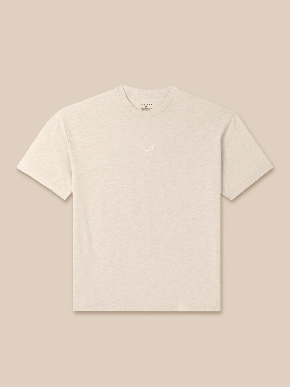 Men’s Adapt Cotton Short Sleeve Loose Fit T-Shirt - Cream - Image 8