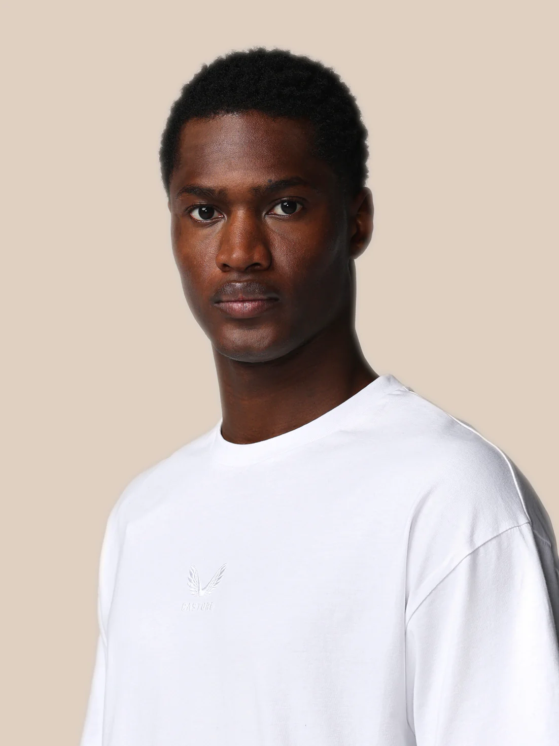 Men’s Adapt Cotton Short Sleeve Loose Fit T-Shirt - White - Image 4