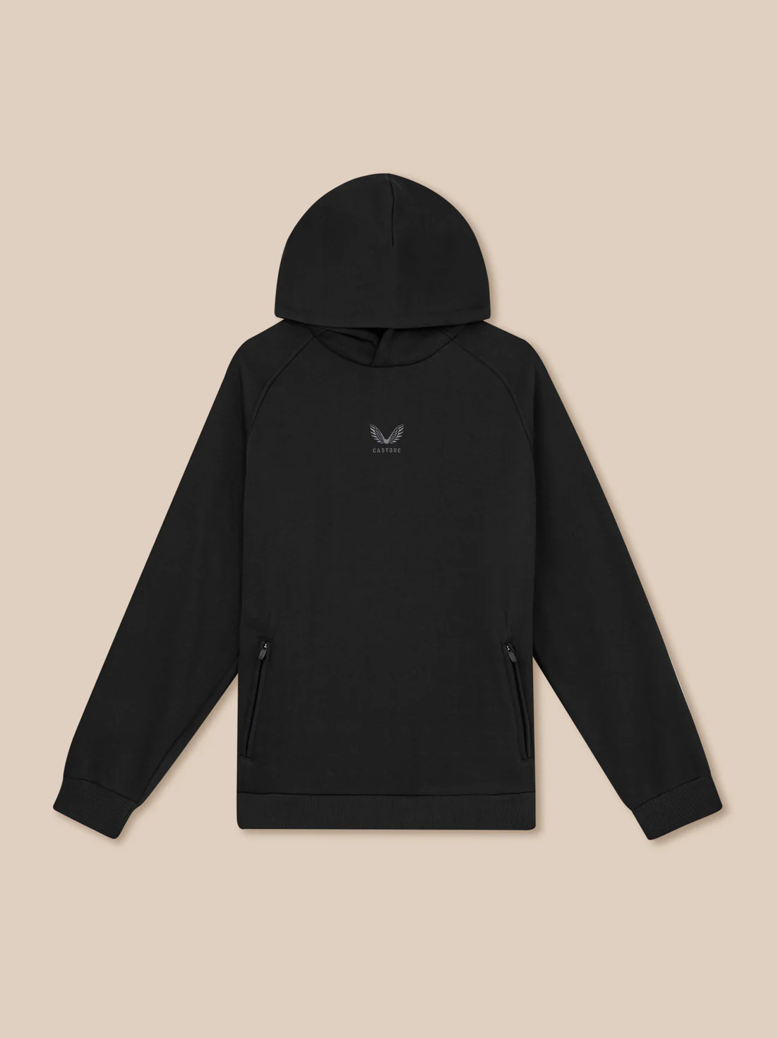 Men’s Adapt Long Sleeve Cotton Fleece Hoodie - Black - Image 8