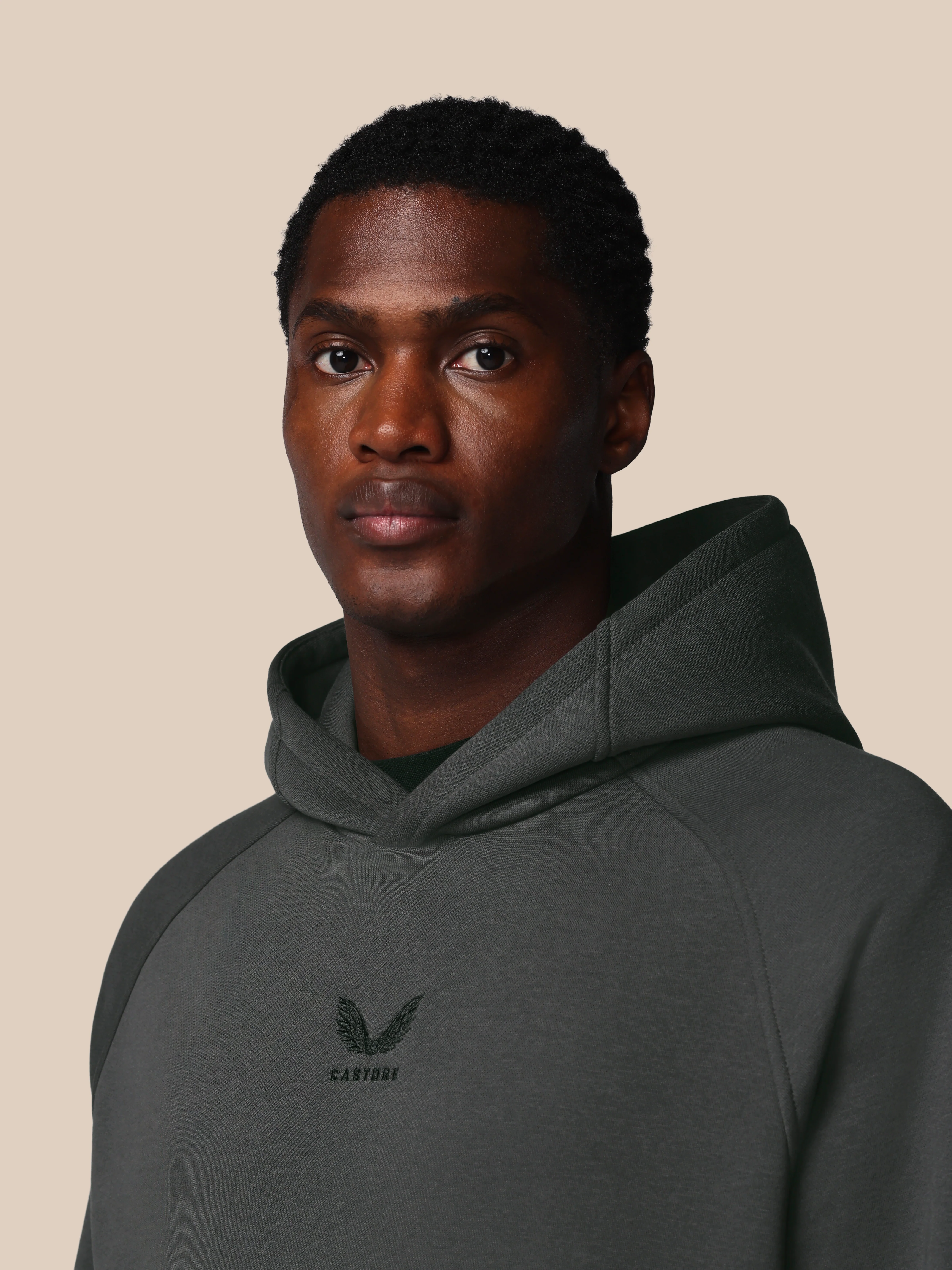 Men’s Adapt Long Sleeve Cotton Fleece Hoodie - Gunmetal - Image 5
