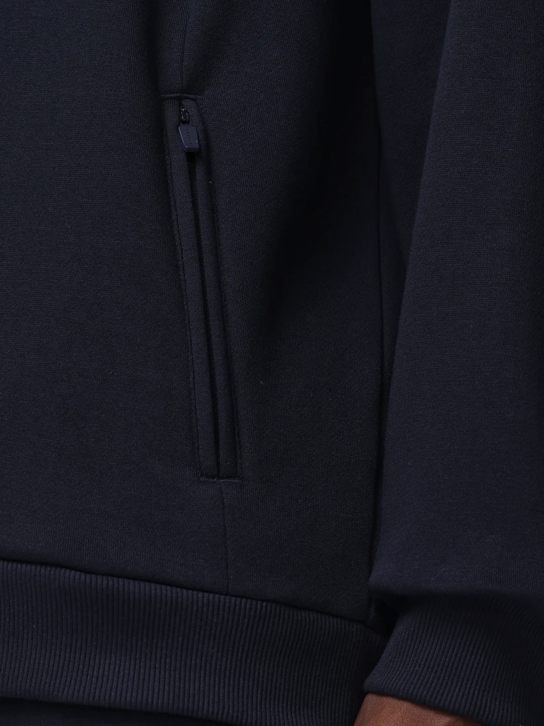 Men’s Adapt Long Sleeve Cotton Fleece Hoodie - Navy - Image 7
