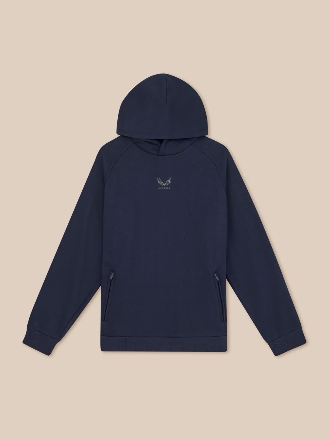Men’s Adapt Long Sleeve Cotton Fleece Hoodie - Navy - Image 9