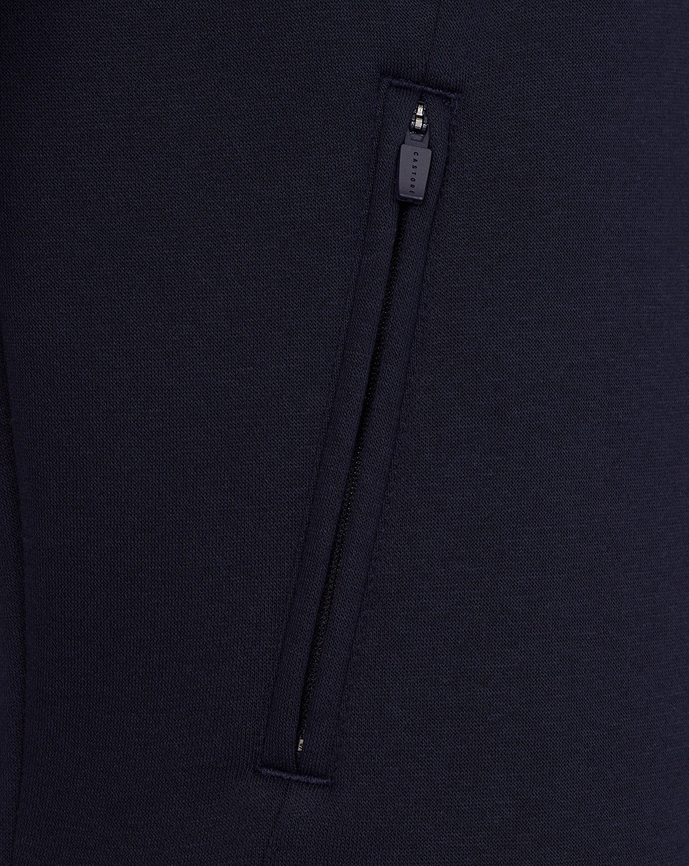 Men’s Adapt Cotton Fleece Quarter Zip Sweatshirt - Navy - Image 6