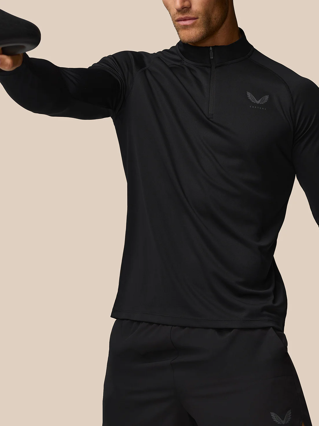 Adapt Training 1/4 Zip Top - Black - Image 7