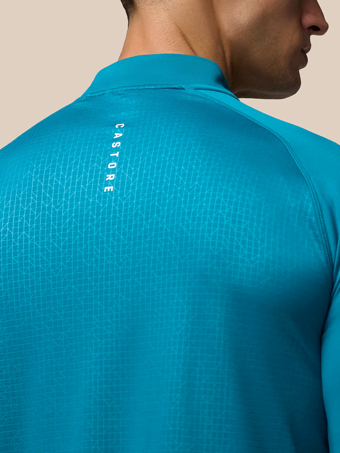 Men’s Adapt Print 1/4 Zip Top - Dark Aqua - Image 5