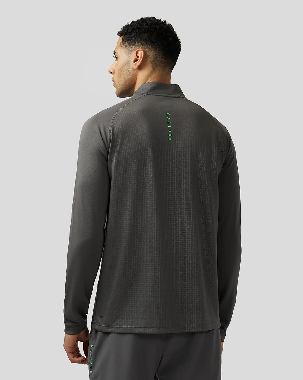 Men’s Adapt Print 1/4 Zip Top - Gunmetal - Image 2
