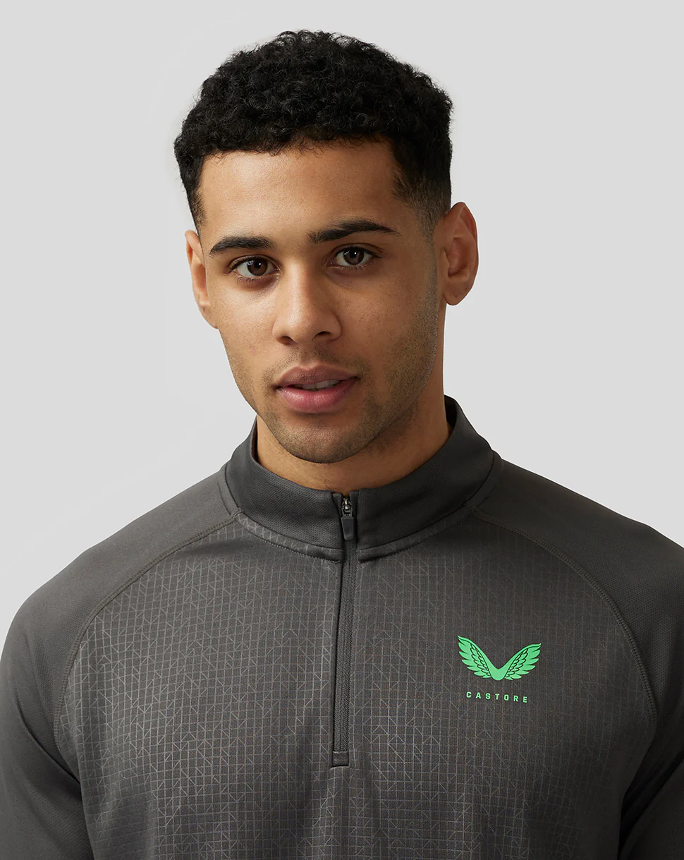 Men’s Adapt Print 1/4 Zip Top - Gunmetal - Image 4