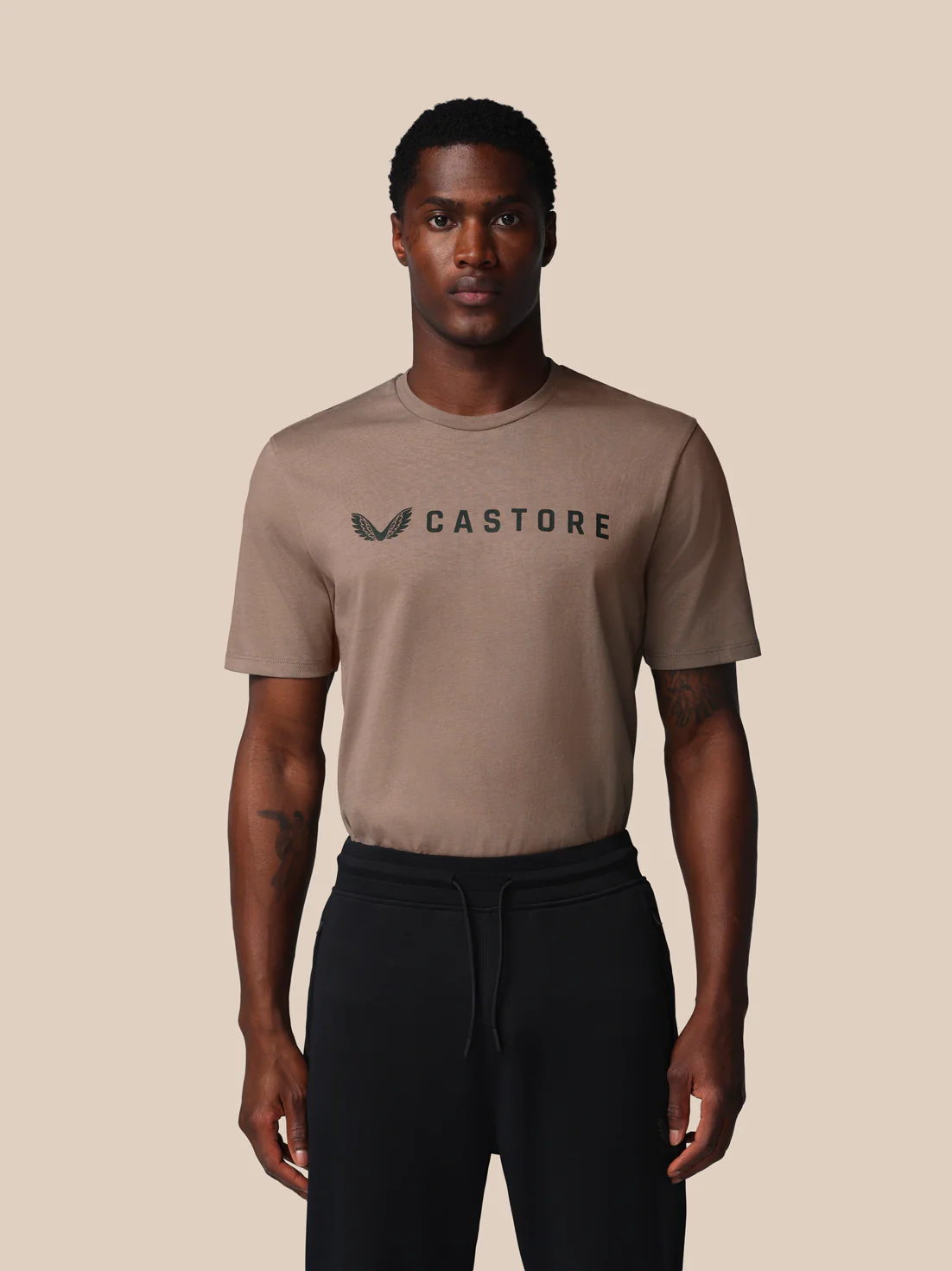 Men’s Adapt Short Sleeve Graphic T-Shirt - Deep Taupe - Image 3