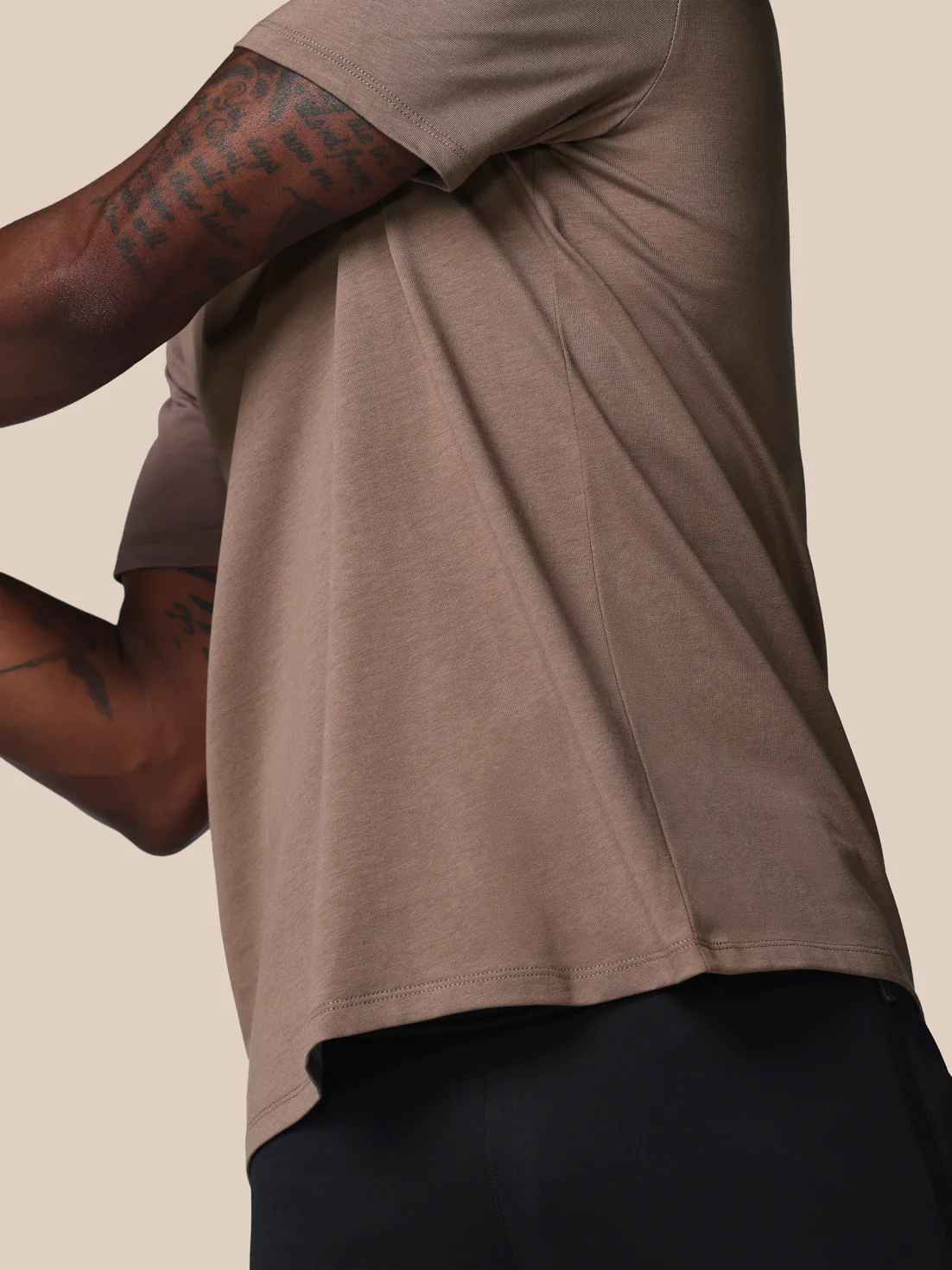 Men’s Adapt Short Sleeve Graphic T-Shirt - Deep Taupe - Image 6