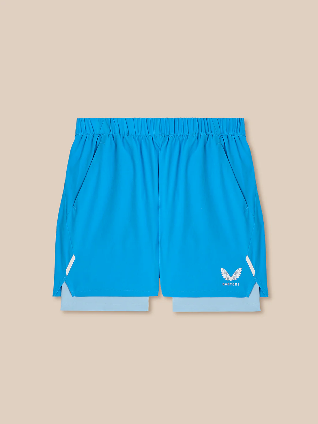 Men’s Apex 2-in-1 Woven Shorts - Blue - Image 6