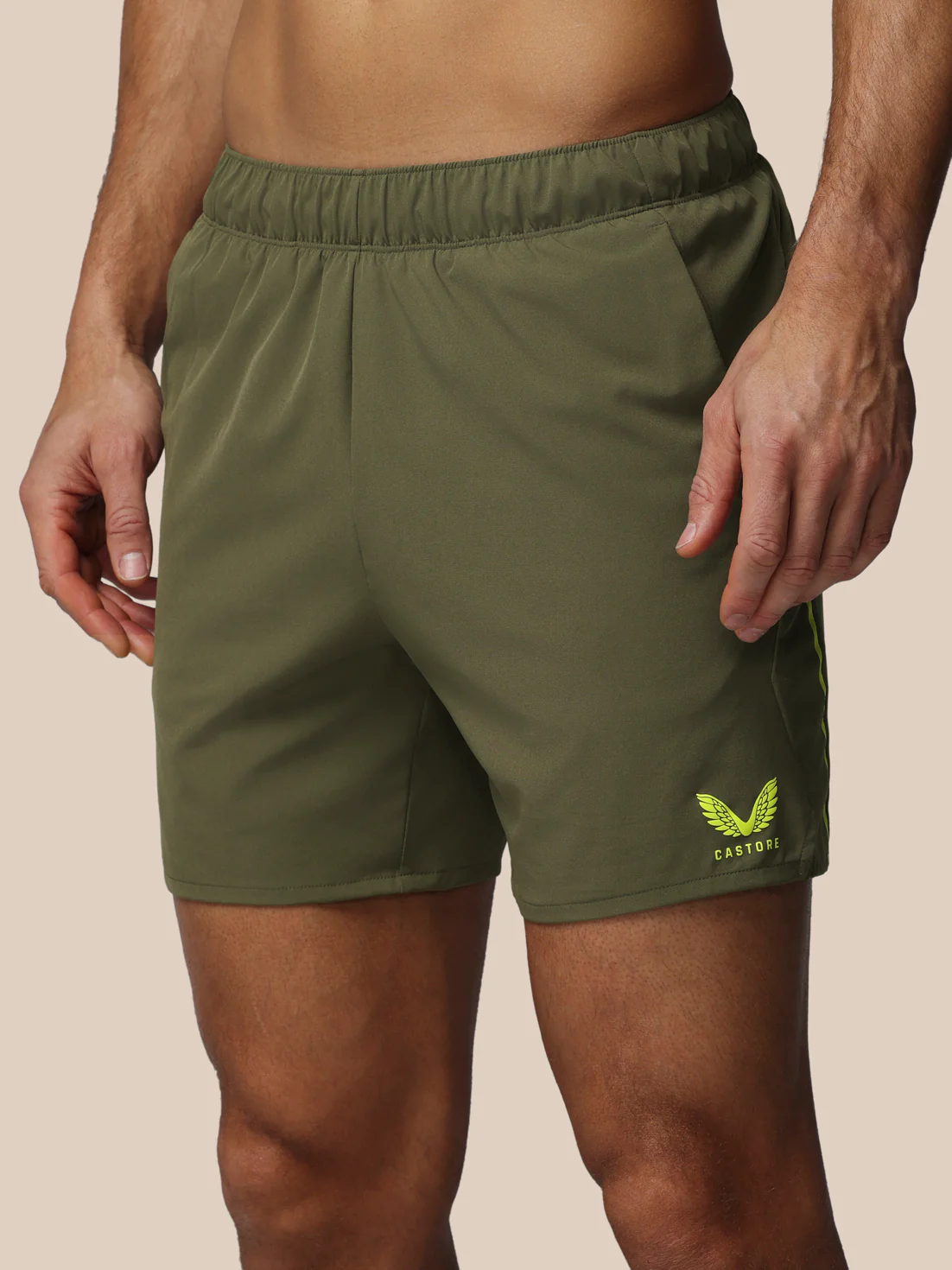 Men’s Apex 6" Shorts w/ Inner Brief - Green - Image 3