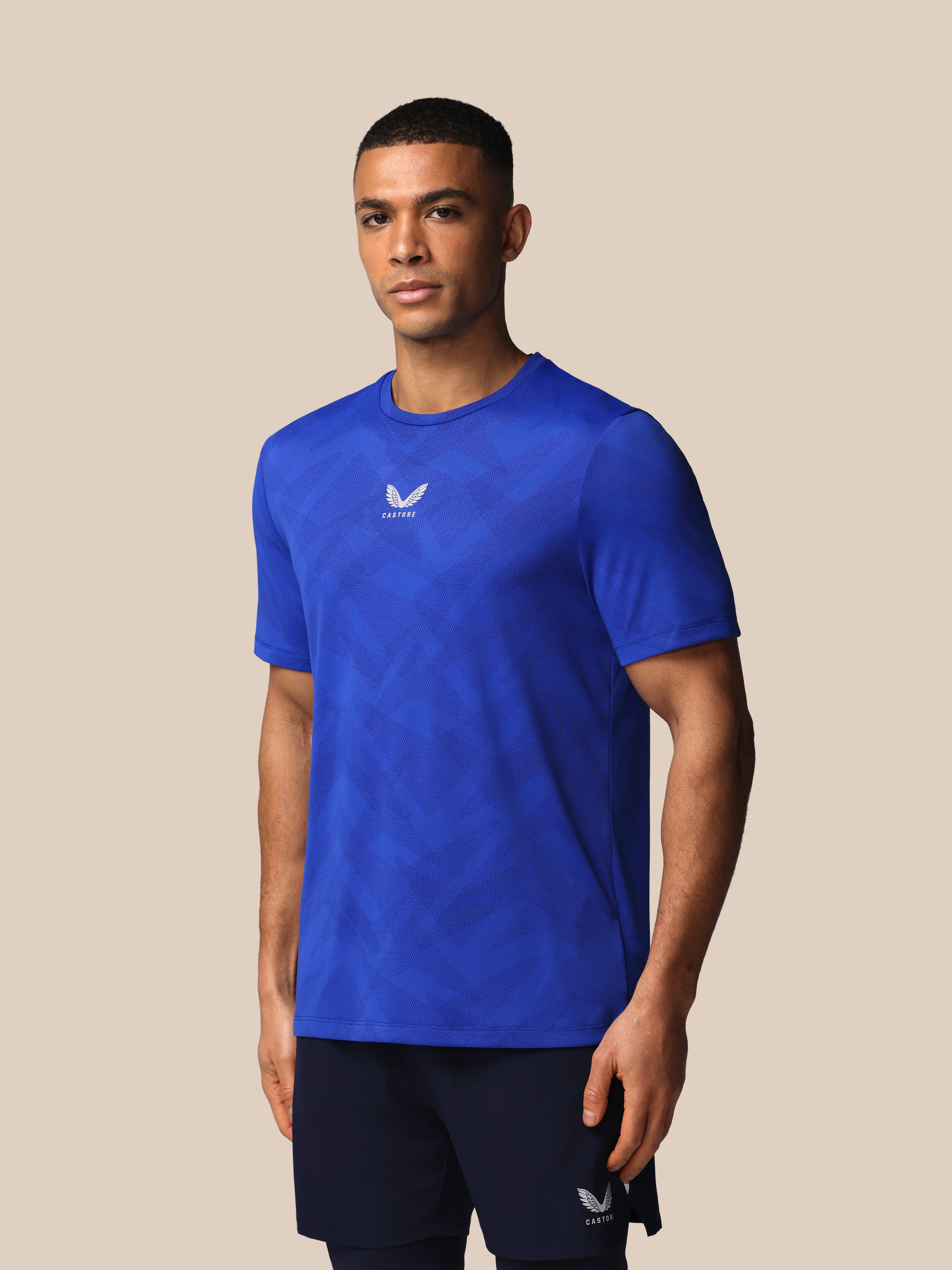 Men’s Apex Engineered Short Sleeve T Shirt - Blue - Image 5