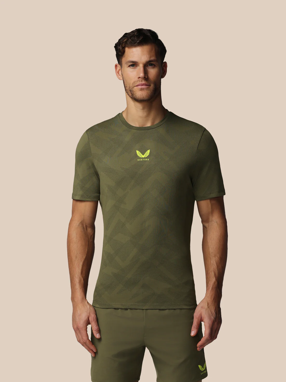 Men’s Apex Engineered Short Sleeve T-Shirt - Green - Image 3