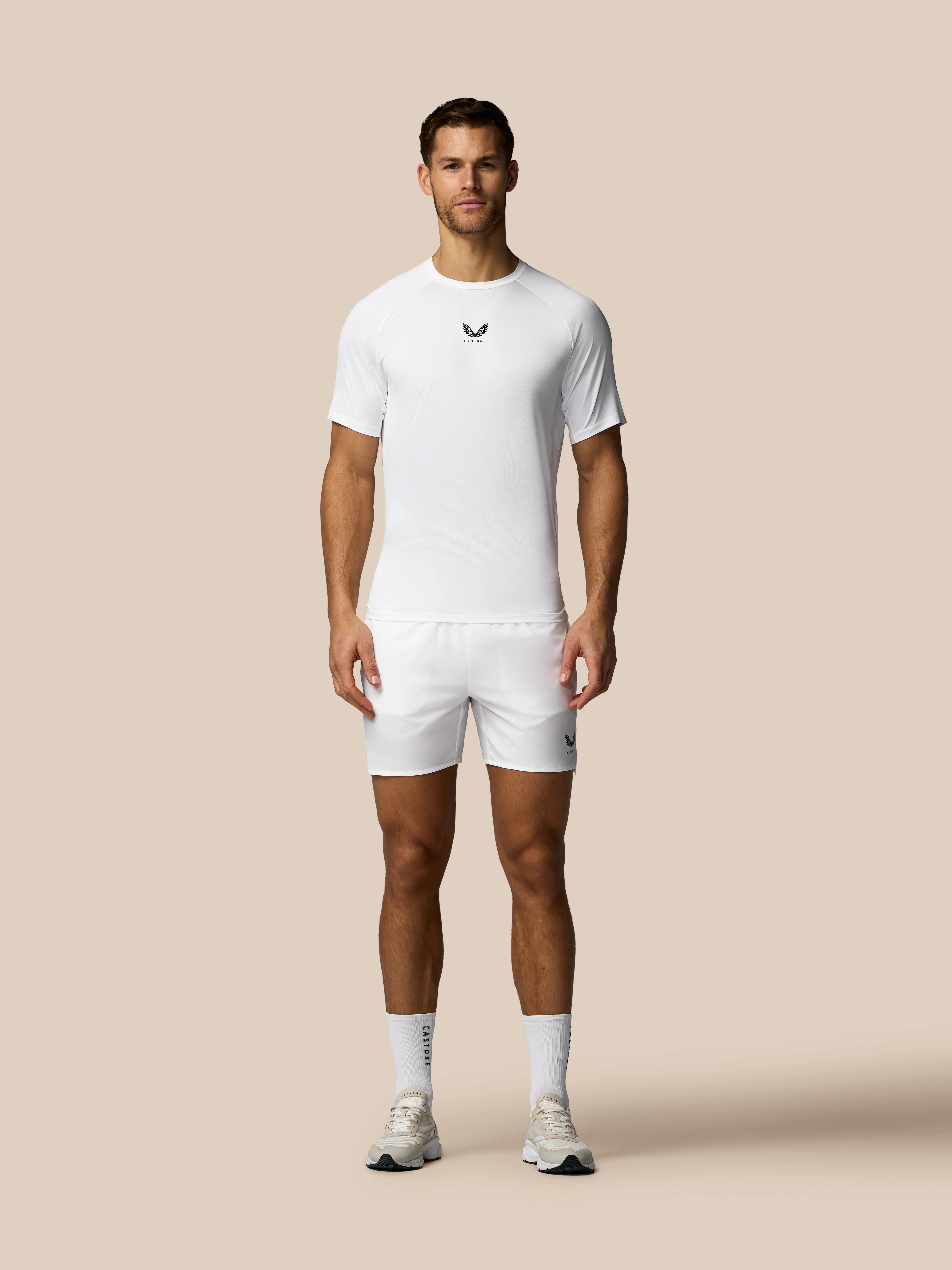 Men’s Apex Tennis Short Sleeve T-Shirt - White - Image 3