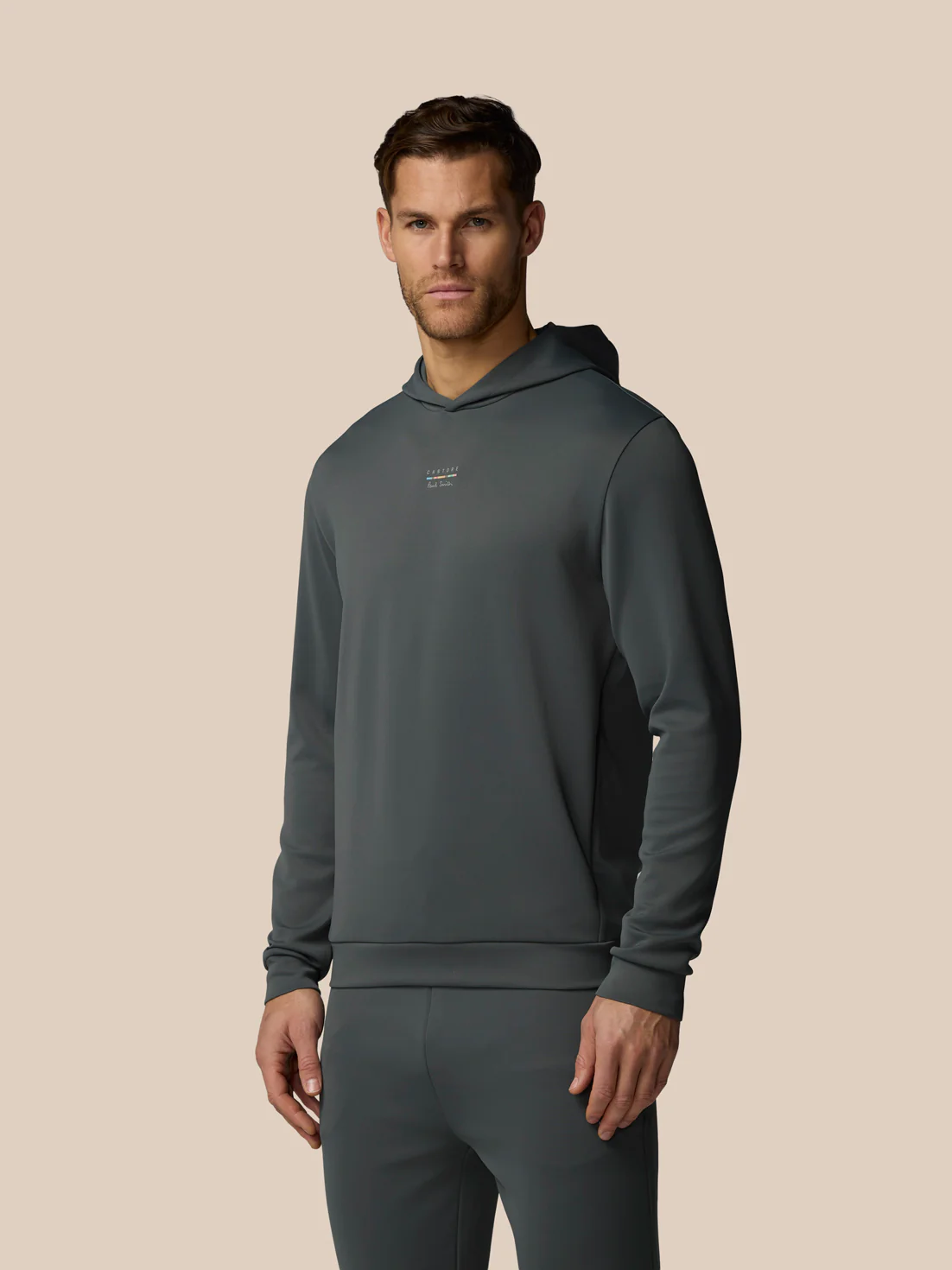 Men’s x Paul Smith Long Sleeve Technical Hoodie - Charcoal