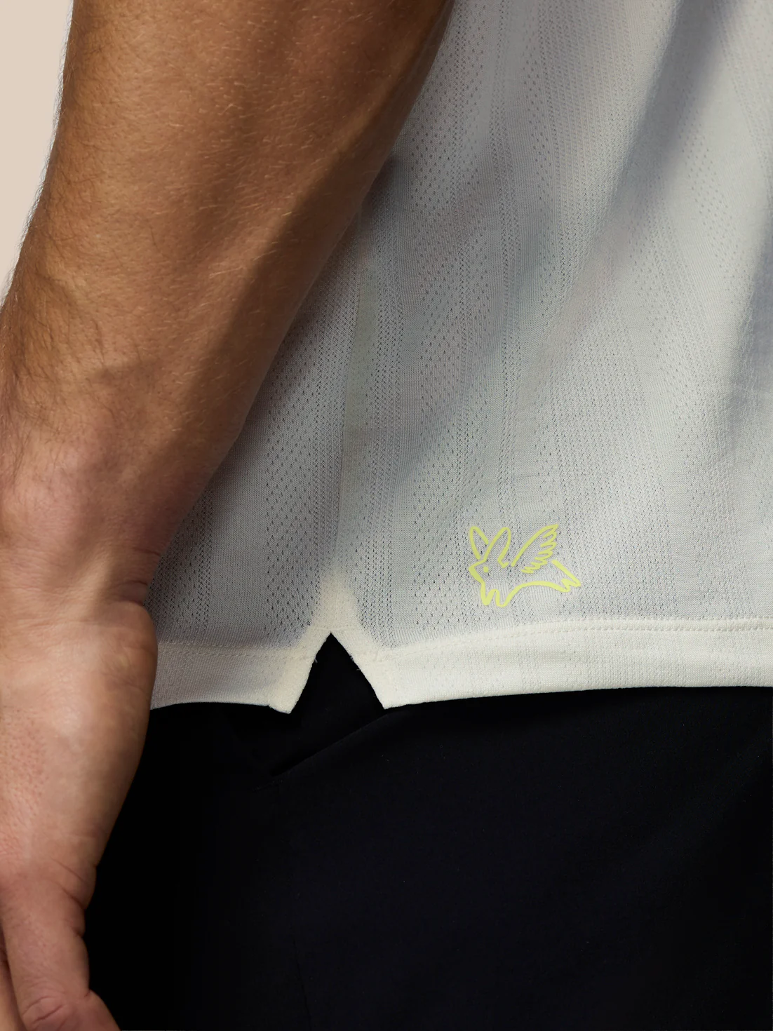 Men’s x Paul Smith Performance Engineered Knit Polo Top - Off White - Image 8