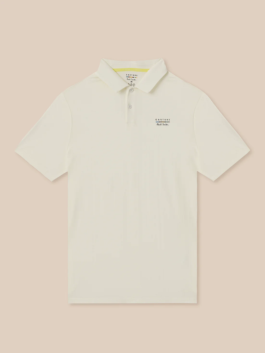 Men’s x Paul Smith Performance Engineered Knit Polo Top - Off White - Image 9