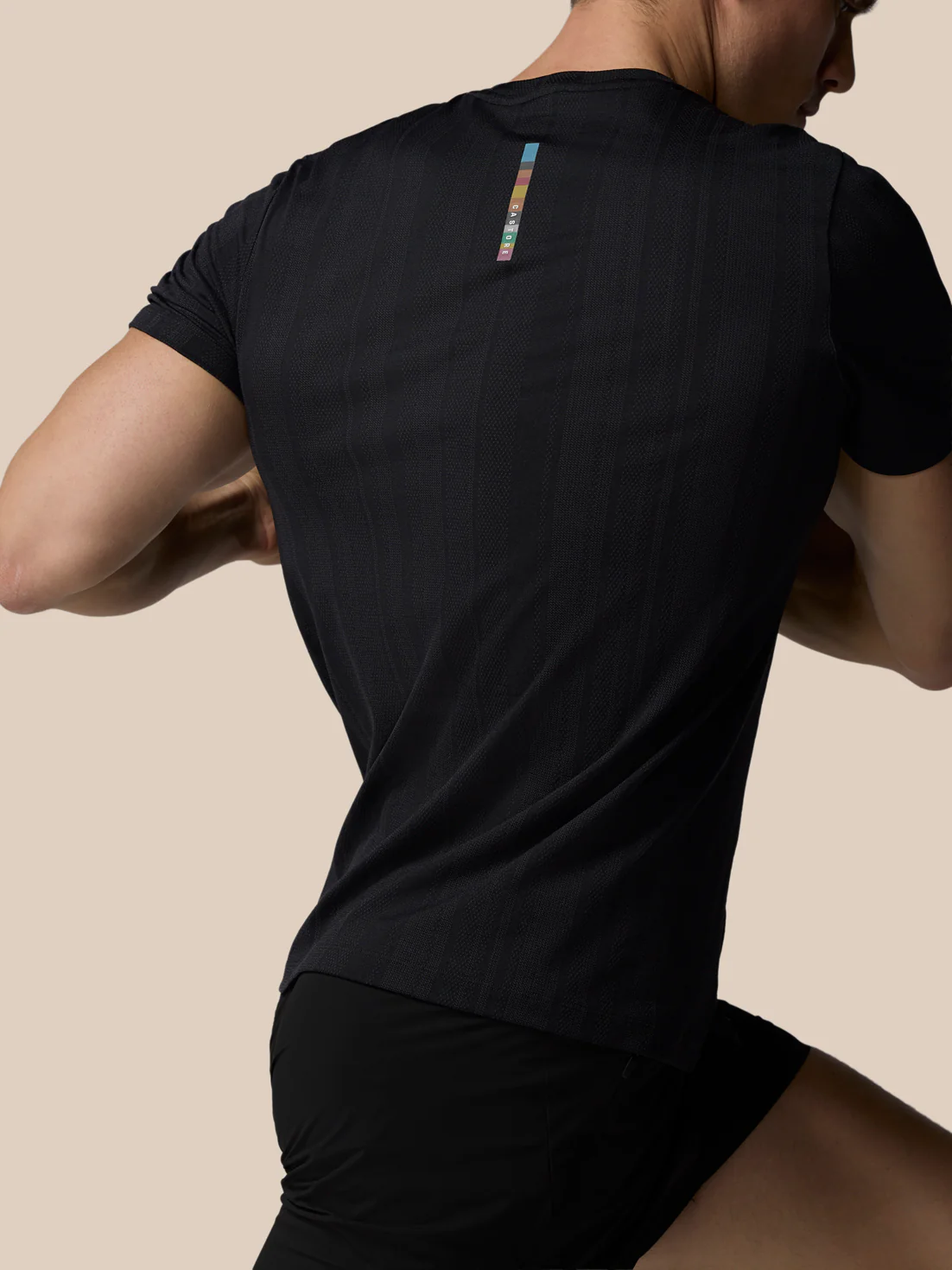 Men’s x Paul Smith Performance Engineered Knit Short Sleeve T-Shirt - Black - Image 8