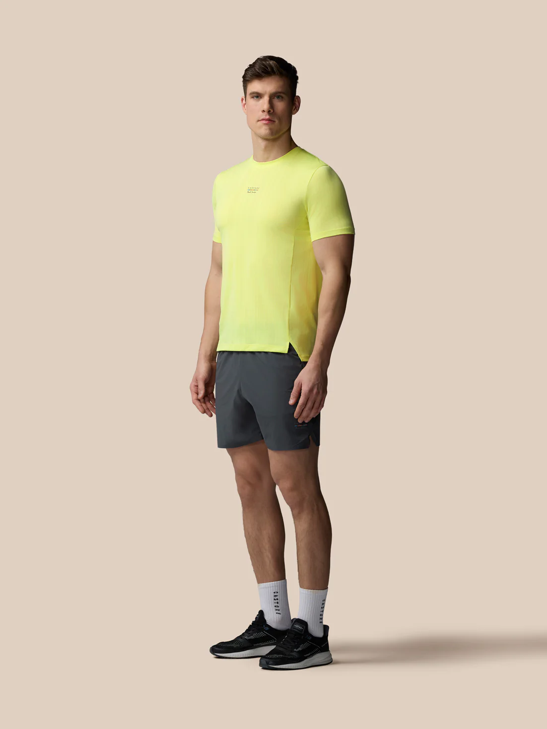 Men’s x Paul Smith Performance Engineered Knit Short Sleeve T Shirt - Lime - Image 5