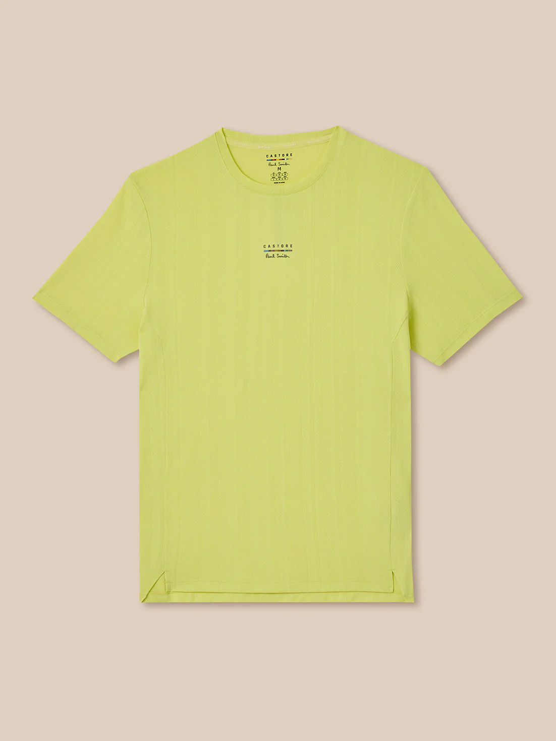 Men’s x Paul Smith Performance Engineered Knit Short Sleeve T Shirt - Lime - Image 9