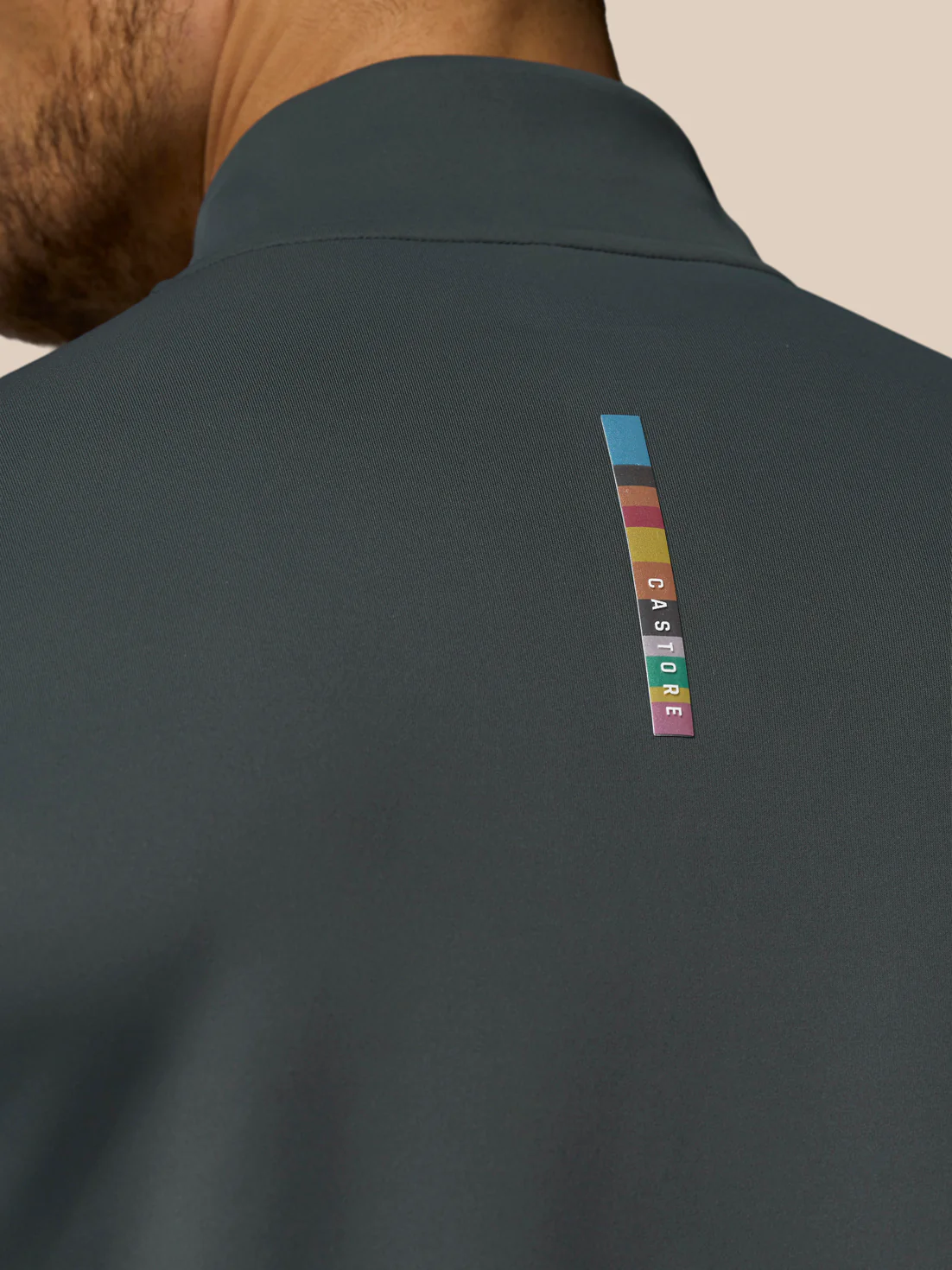 Men’s x Paul Smith Technical Quarter Zip Top - Charcoal - Image 6