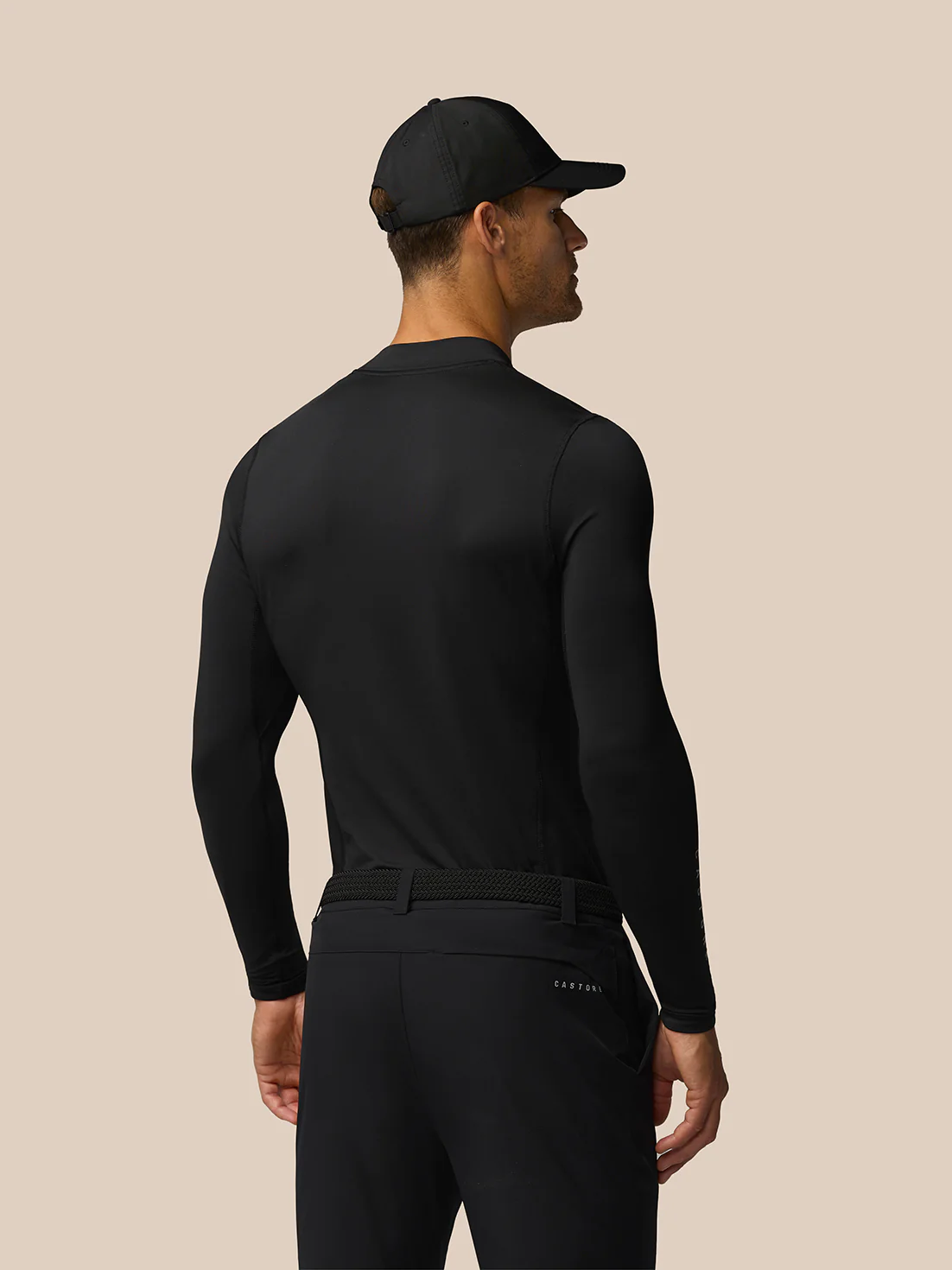 Golf Club Long Sleeve Thermal Mock Neck - Black/Alloy - Image 4