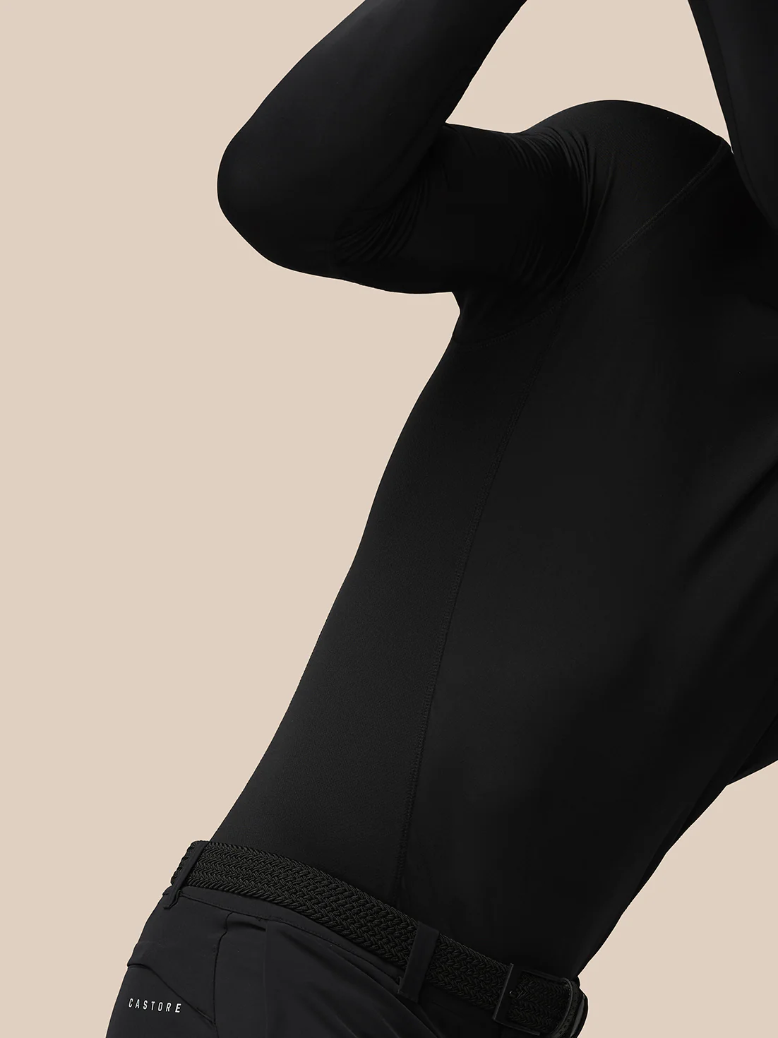 Golf Club Long Sleeve Thermal Mock Neck - Black/Alloy - Image 7