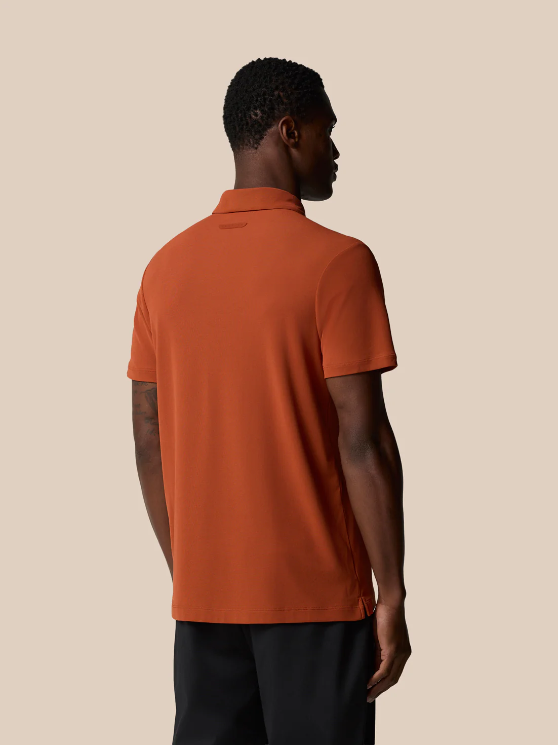 Elevated Lifestyle Polo Top - Dark Rust - Image 3