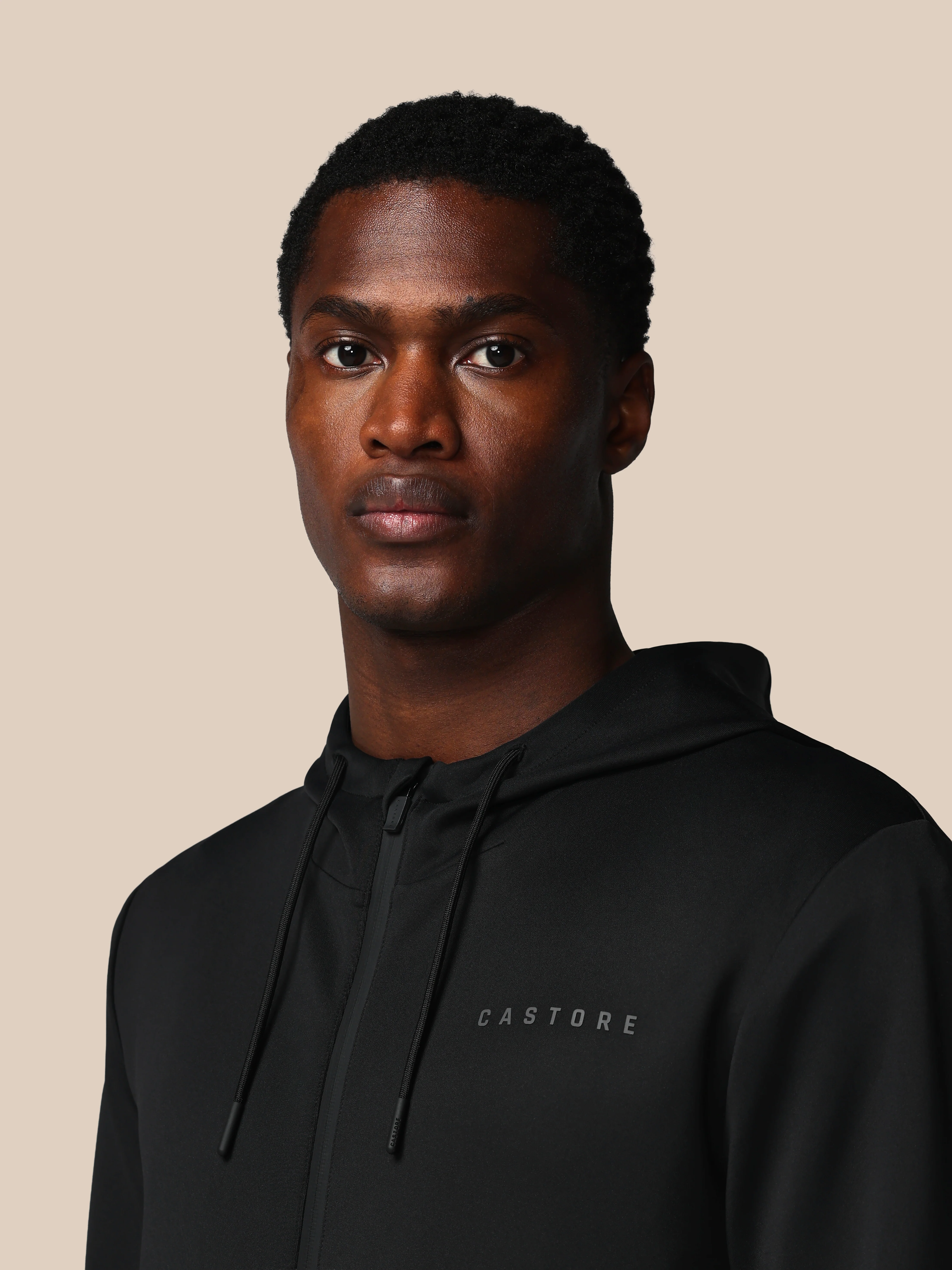 Men’s Flex Long Sleeve Full Zip Hoodie - Black - Image 4
