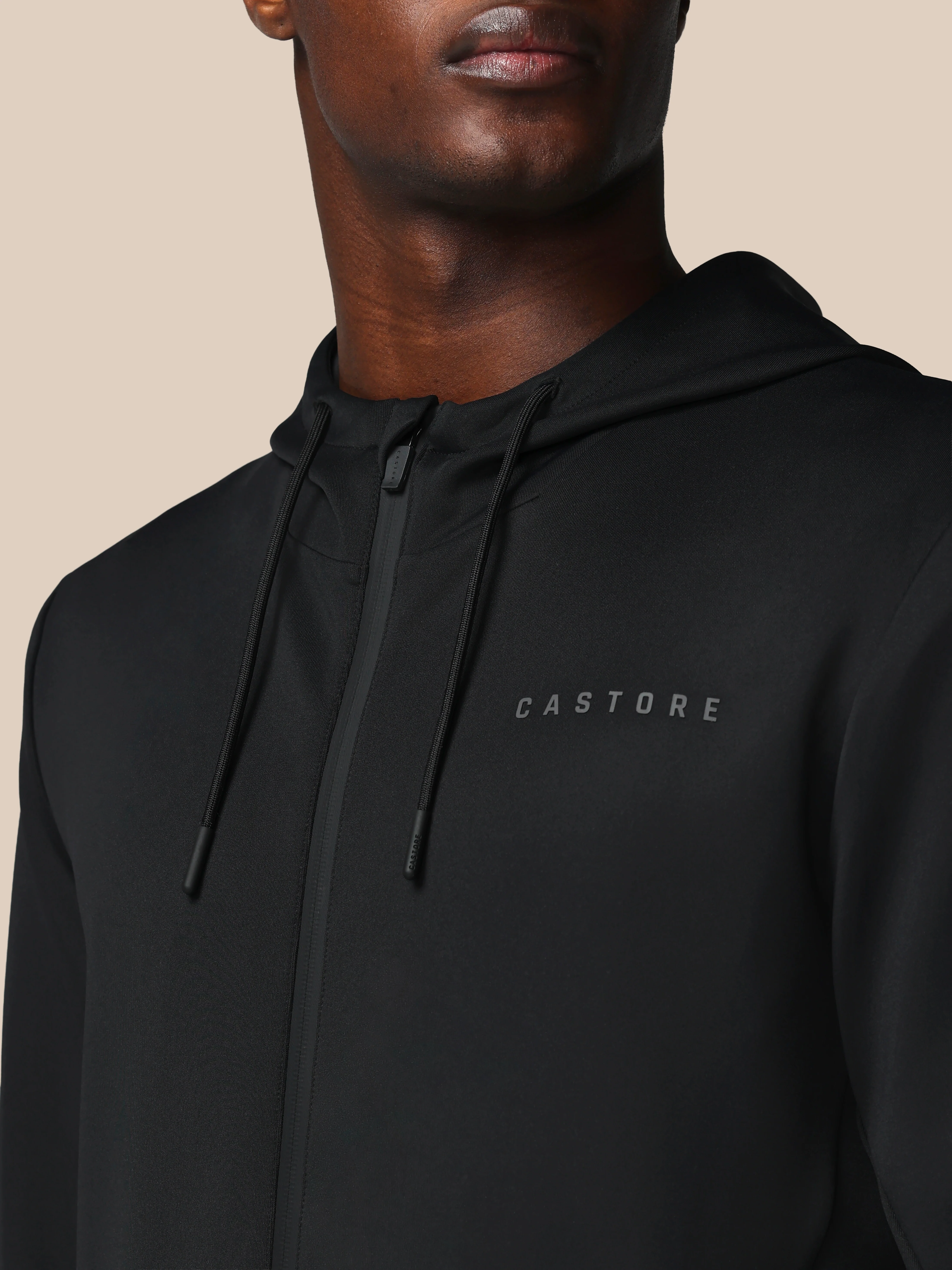 Men’s Flex Long Sleeve Full Zip Hoodie - Black - Image 7