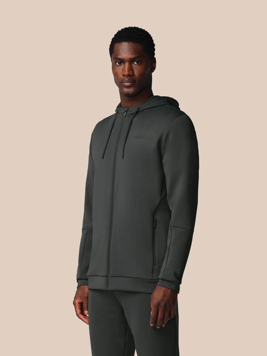 Men’s Flex Long Sleeve Full Zip Hoodie - Gunmetal - Image 5