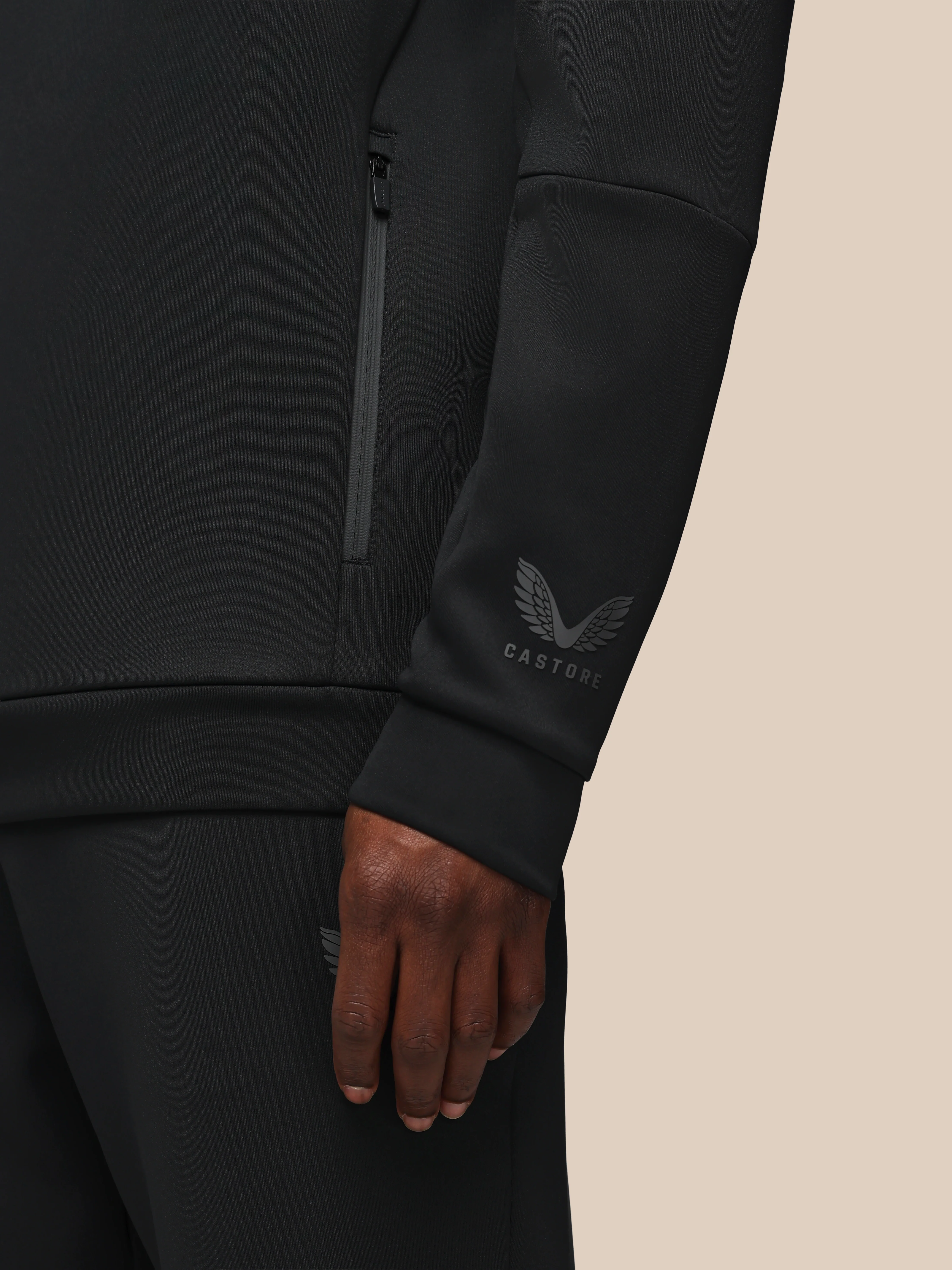 Men’s Flex Long Sleeve Hoodie - Black - Image 6