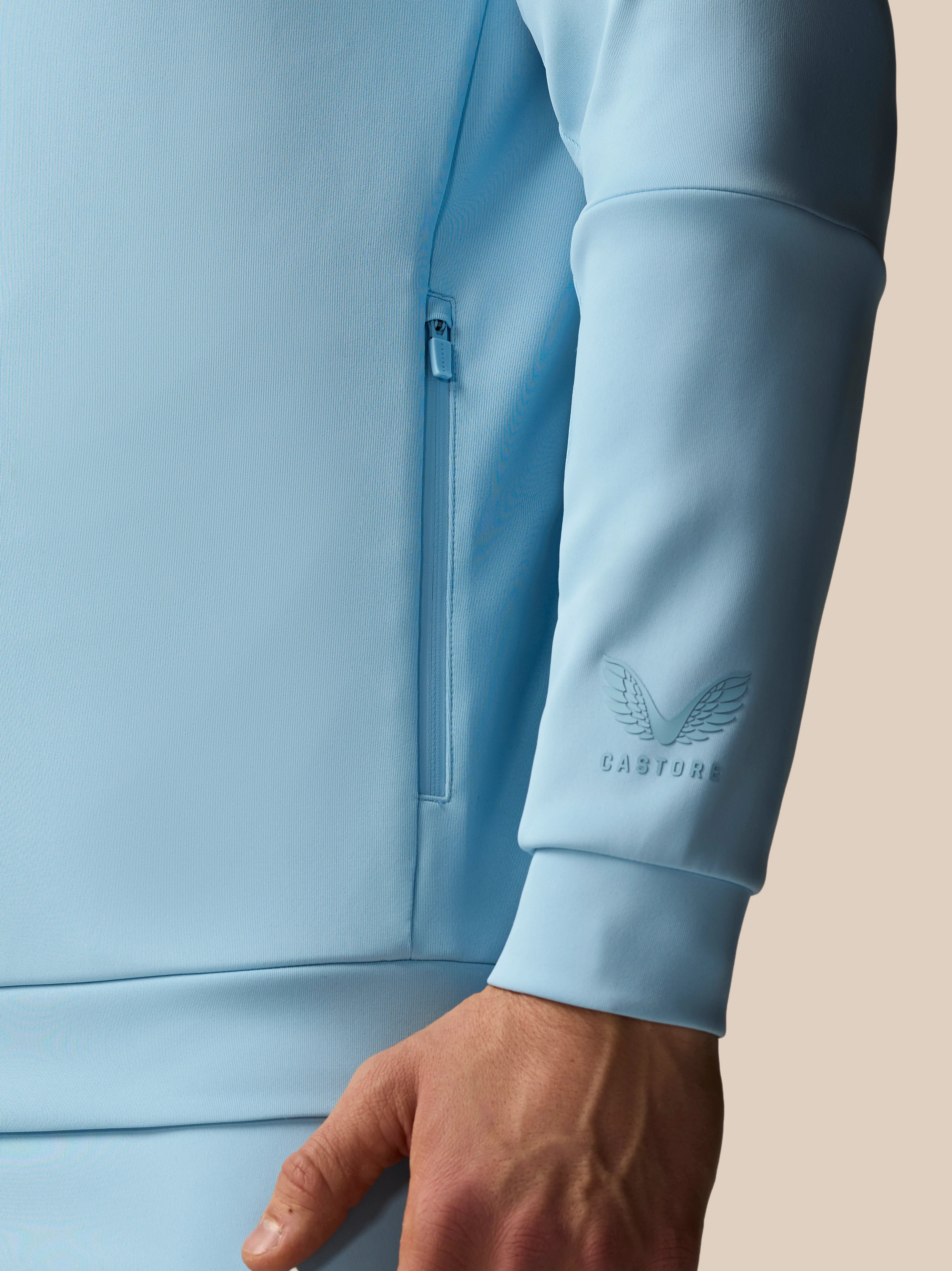 Men’s Flex Long Sleeve Hoodie -  Blue - Image 7