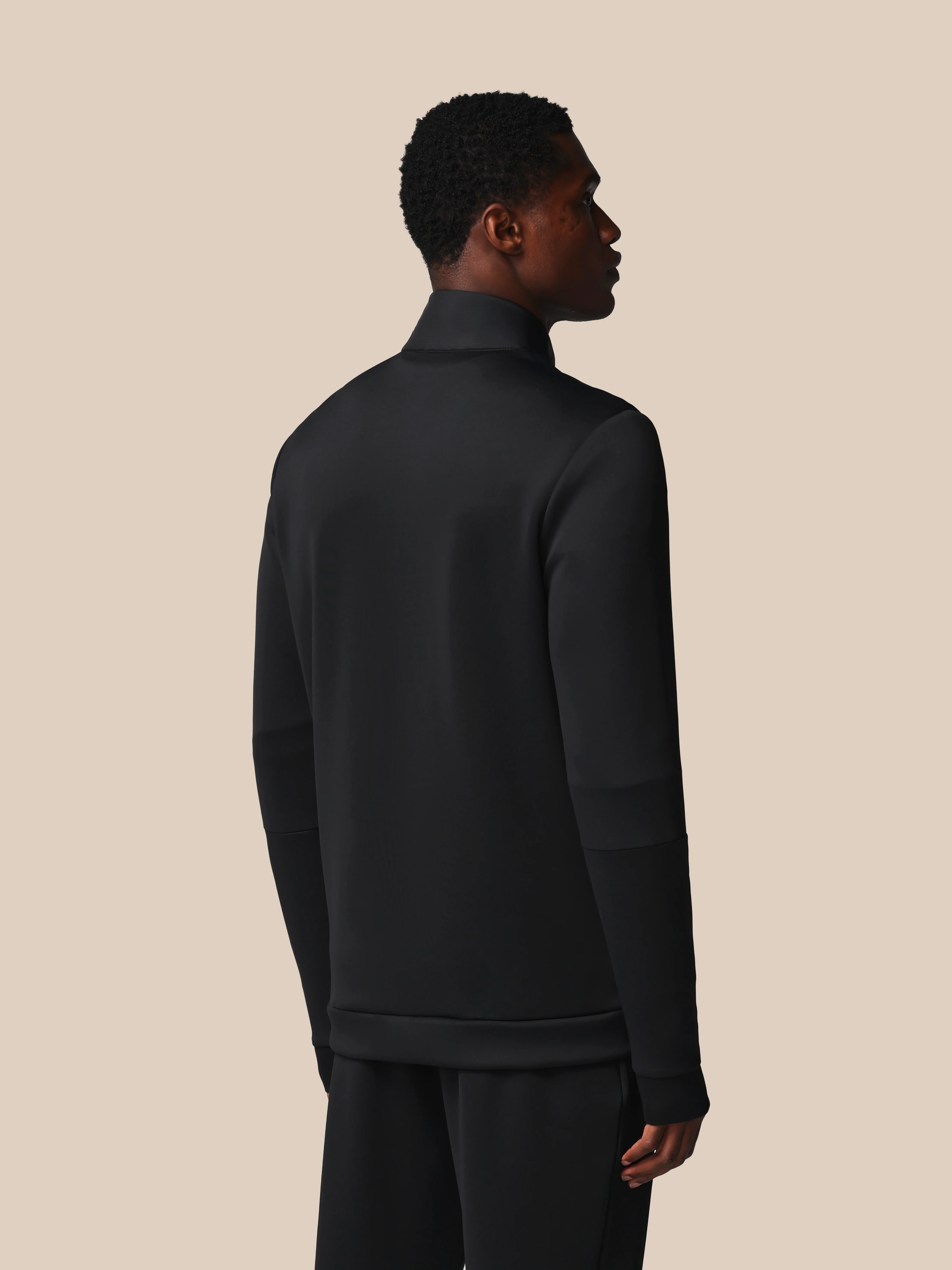 Men’s Flex Long Sleeve Hybrid Jacket - Black - Image 2