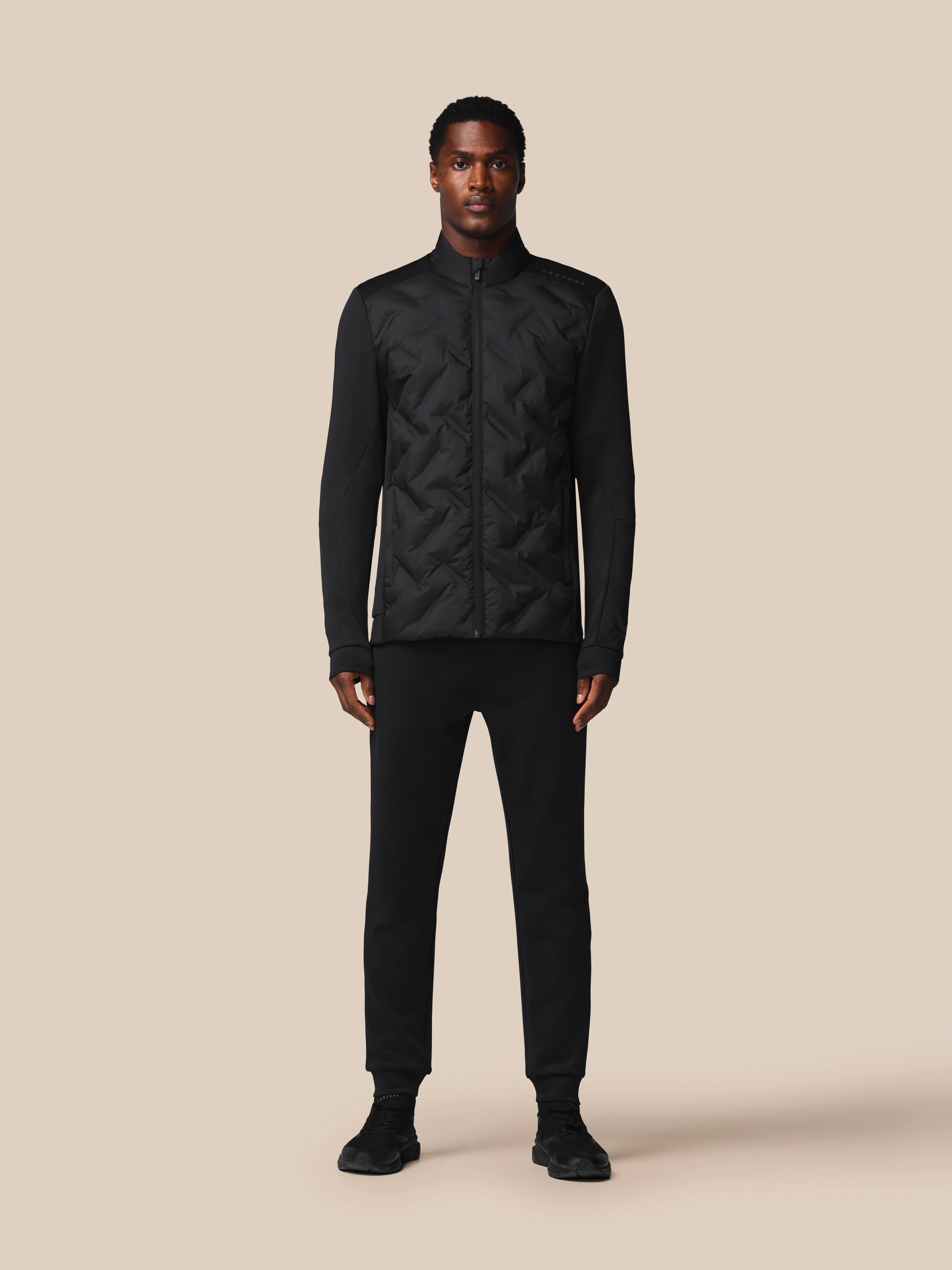 Men’s Flex Long Sleeve Hybrid Jacket - Black - Image 3