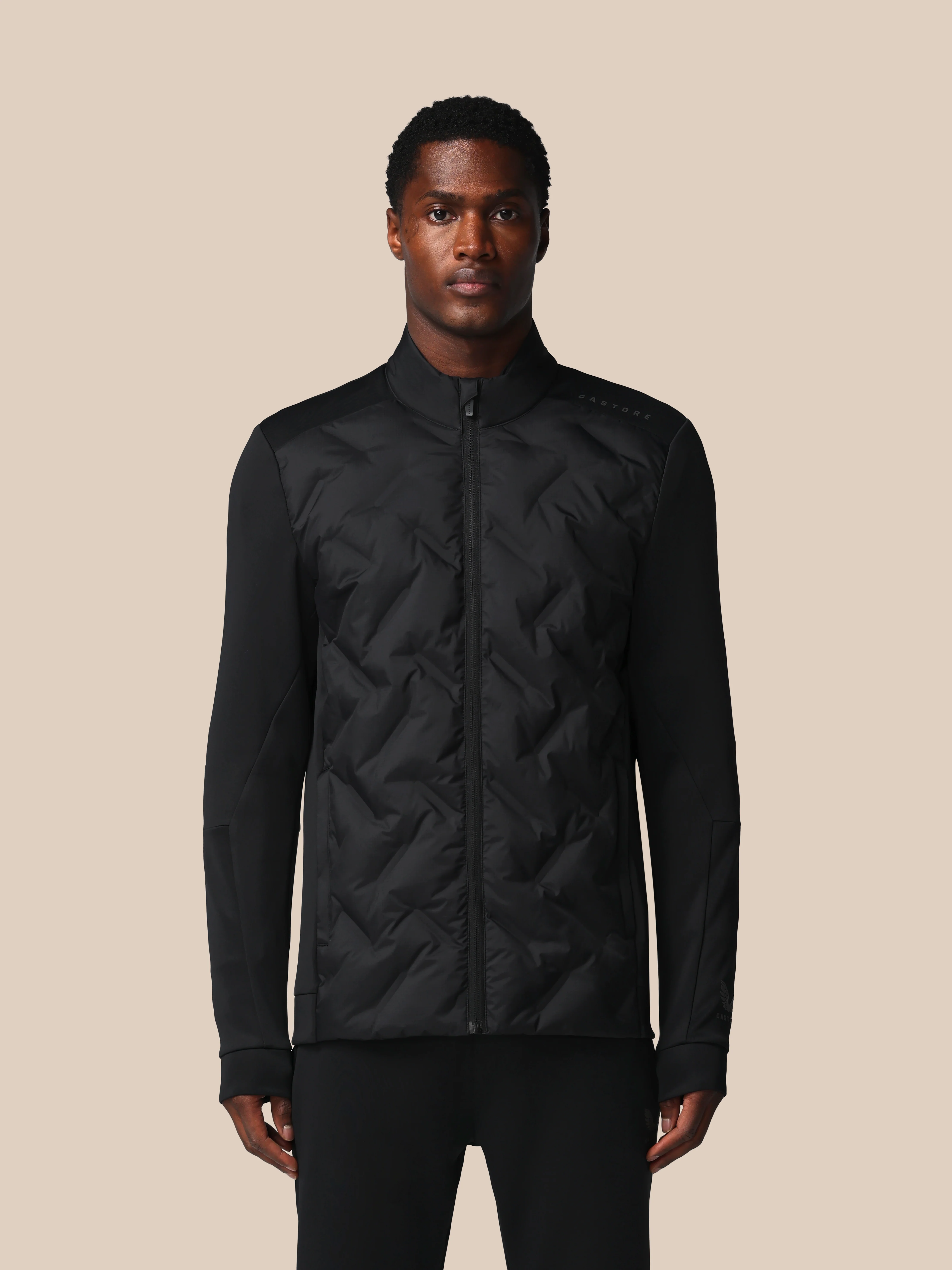 Men’s Flex Long Sleeve Hybrid Jacket - Black - Image 5