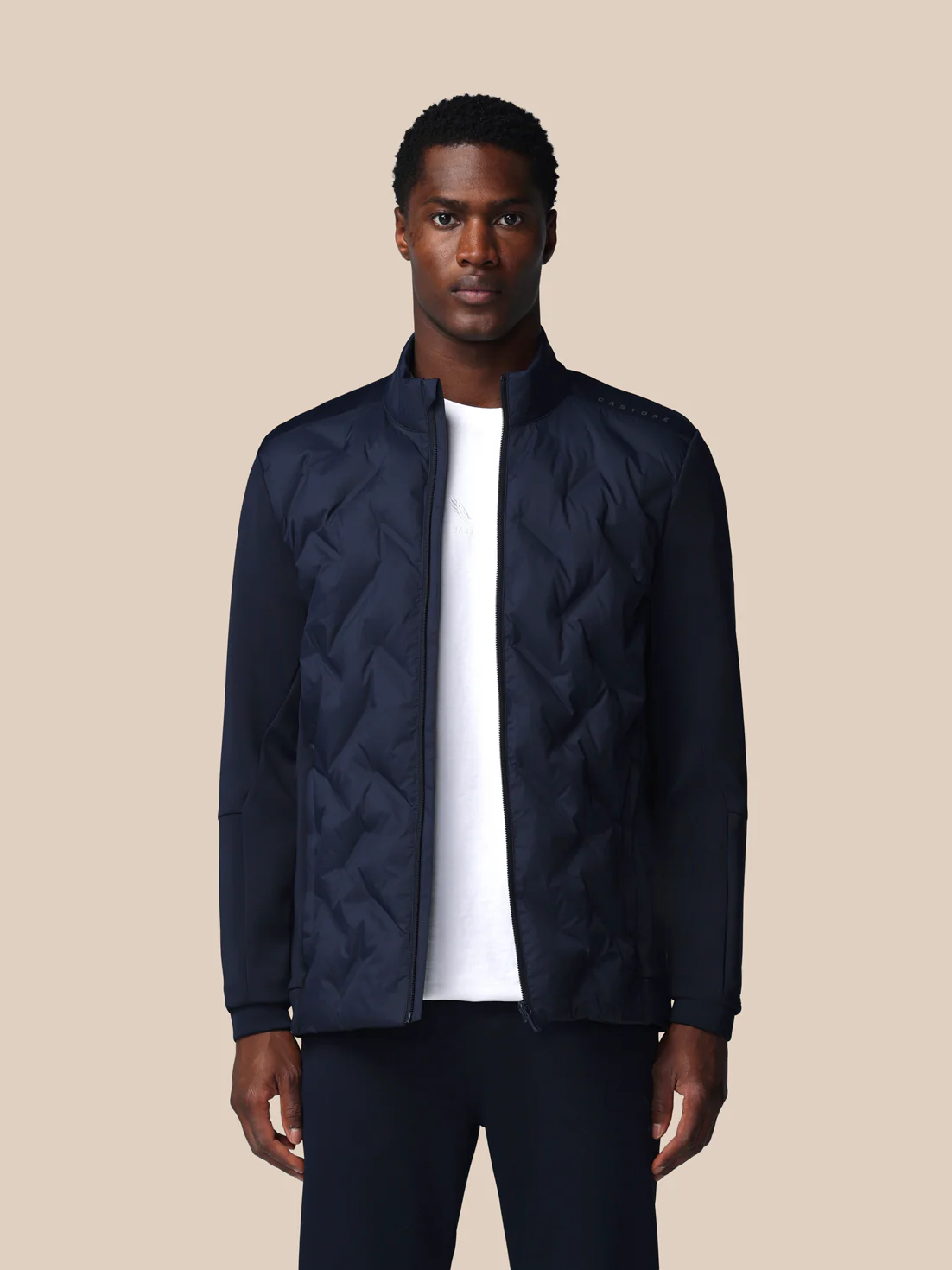 Men’s Flex Long Sleeve Hybrid Jacket - Navy - Image 4