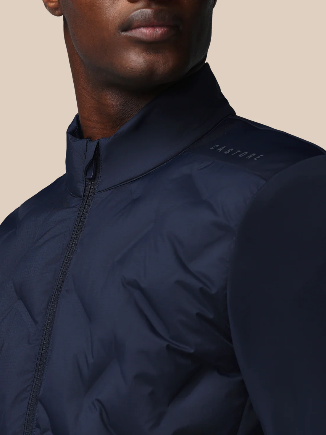 Men’s Flex Long Sleeve Hybrid Jacket - Navy - Image 5