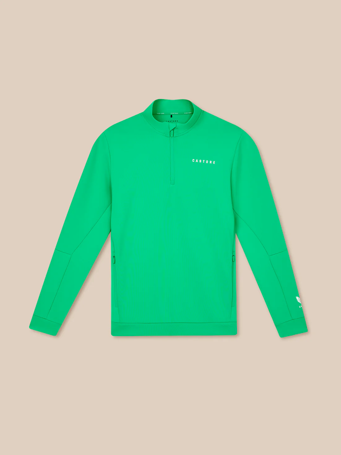 Men’s Flex Long Sleeve Quarter Zip Sweatshirt - Jade Green - Image 9