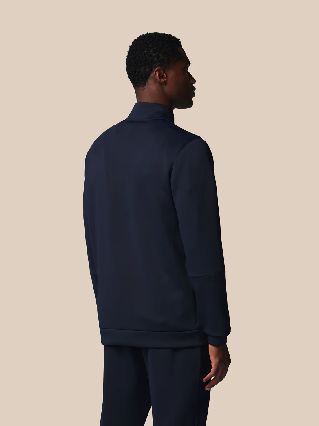 Men’s Flex Long Sleeve Quarter Zip Sweatshirt - Navy - Image 2
