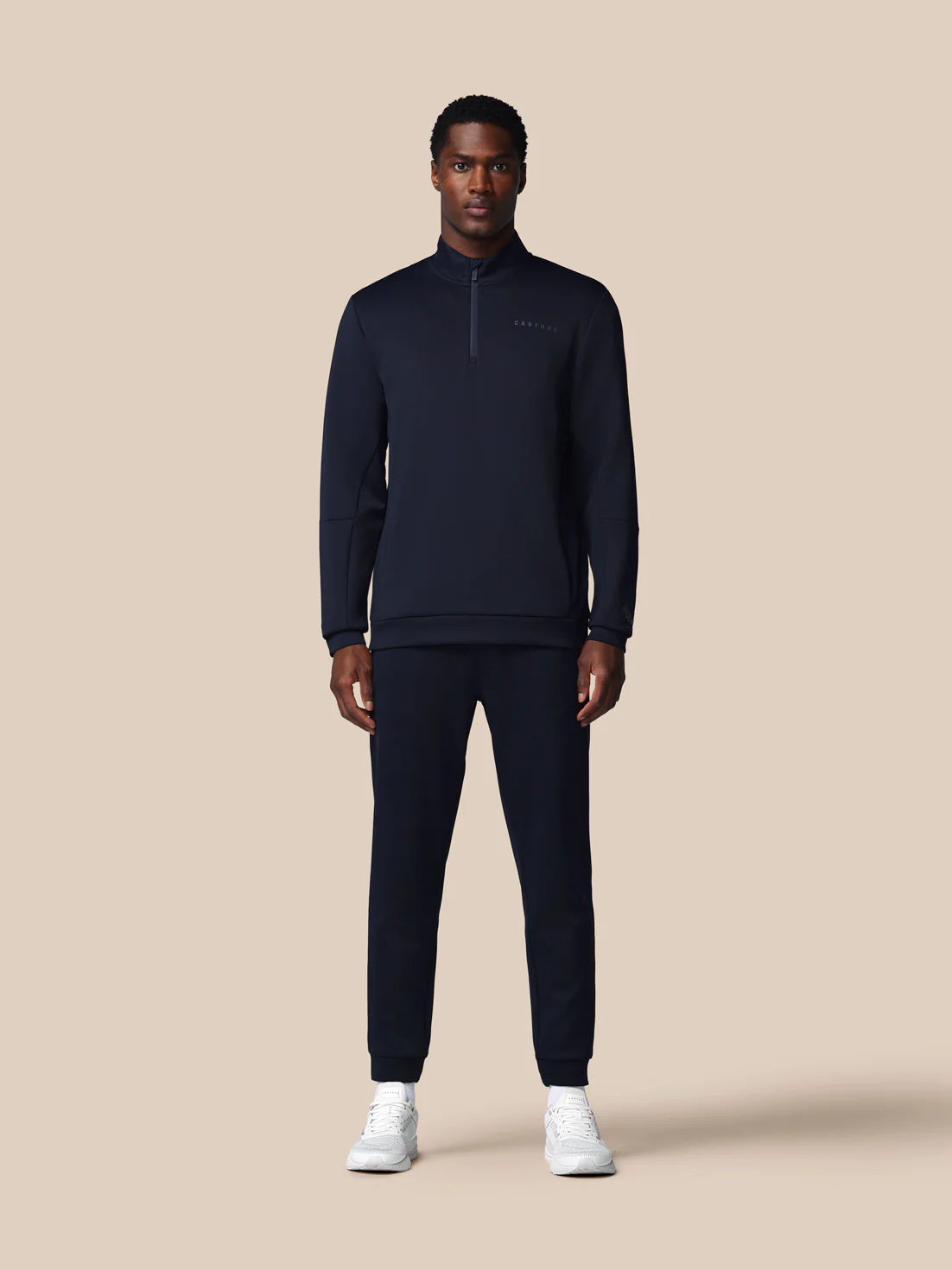 Men’s Flex Long Sleeve Quarter Zip Sweatshirt - Navy - Image 3