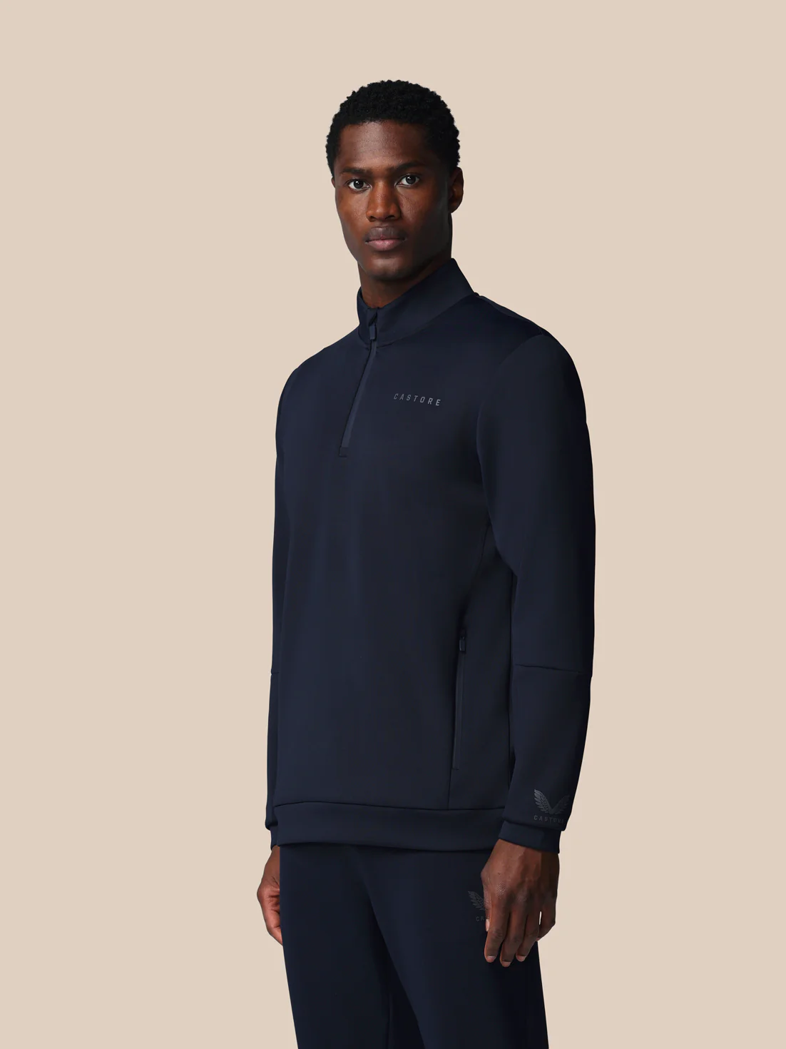 Men’s Flex Long Sleeve Quarter Zip Sweatshirt - Navy - Image 4
