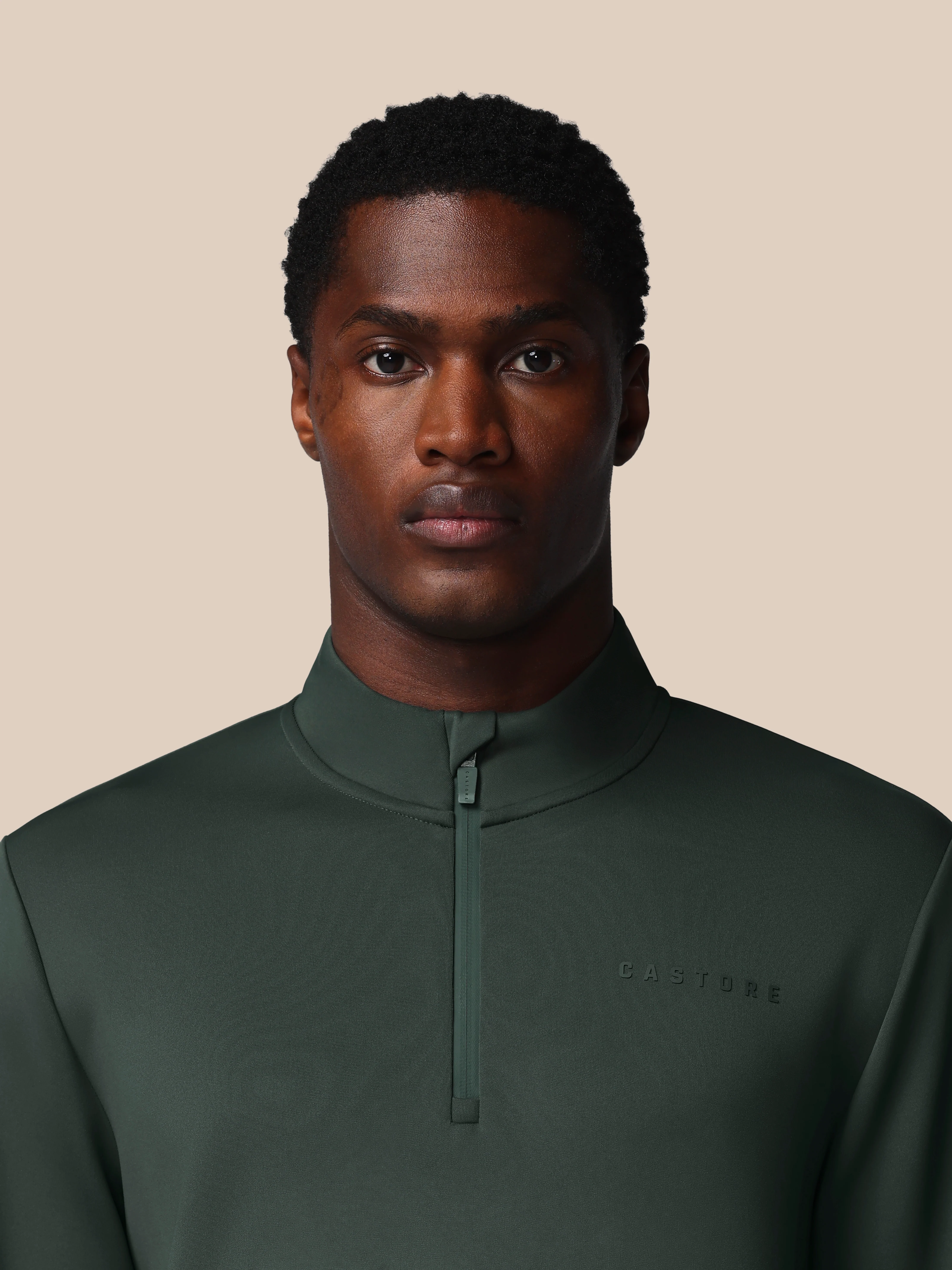 Men’s Flex Long Sleeve Quarter Zip Sweatshirt - Dark Green - Image 5